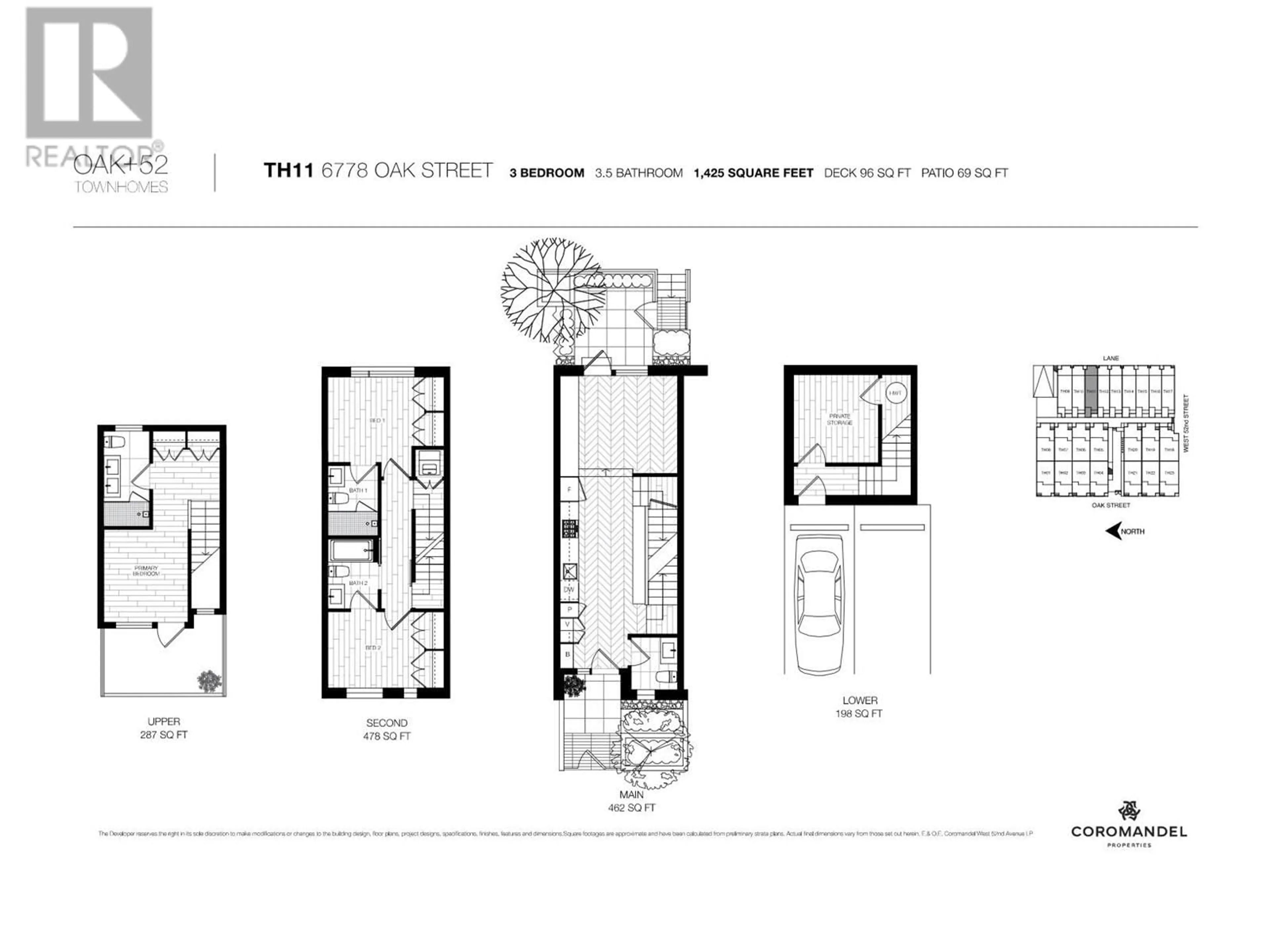 Floor plan for 11 6778 OAK STREET, Vancouver British Columbia V6P0L2