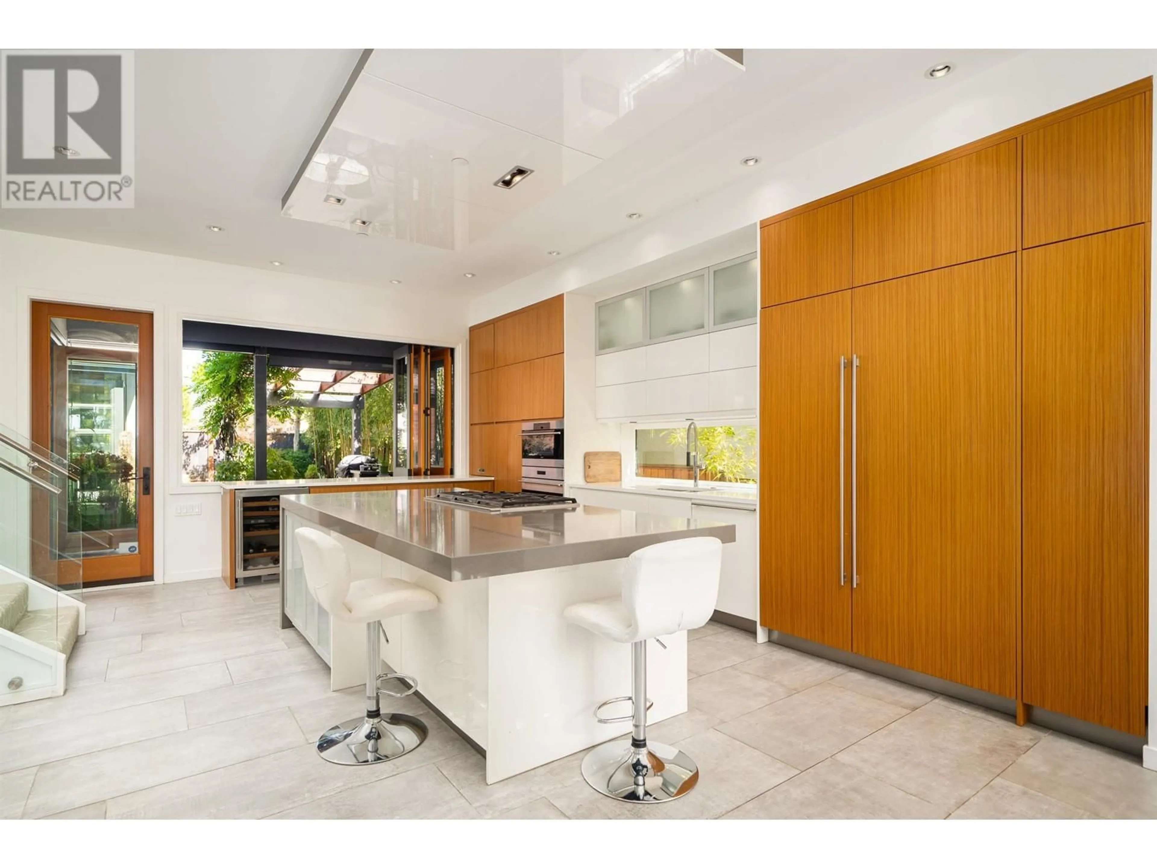 Contemporary kitchen, ceramic/tile floor for 4742 COLLINGWOOD STREET, Vancouver British Columbia V6S2B4