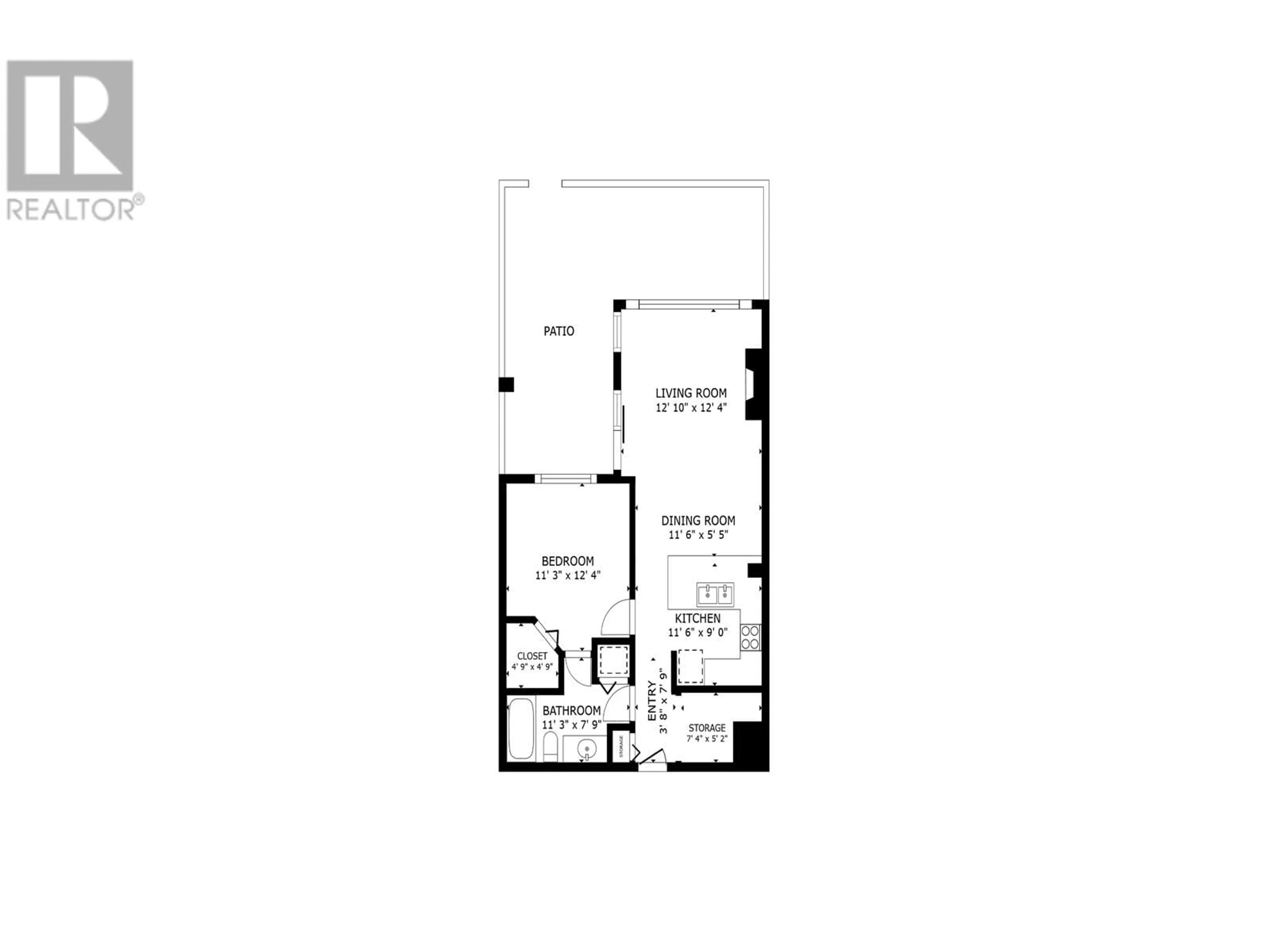 Floor plan for 201 124 W 3RD STREET, North Vancouver British Columbia V7M1E8