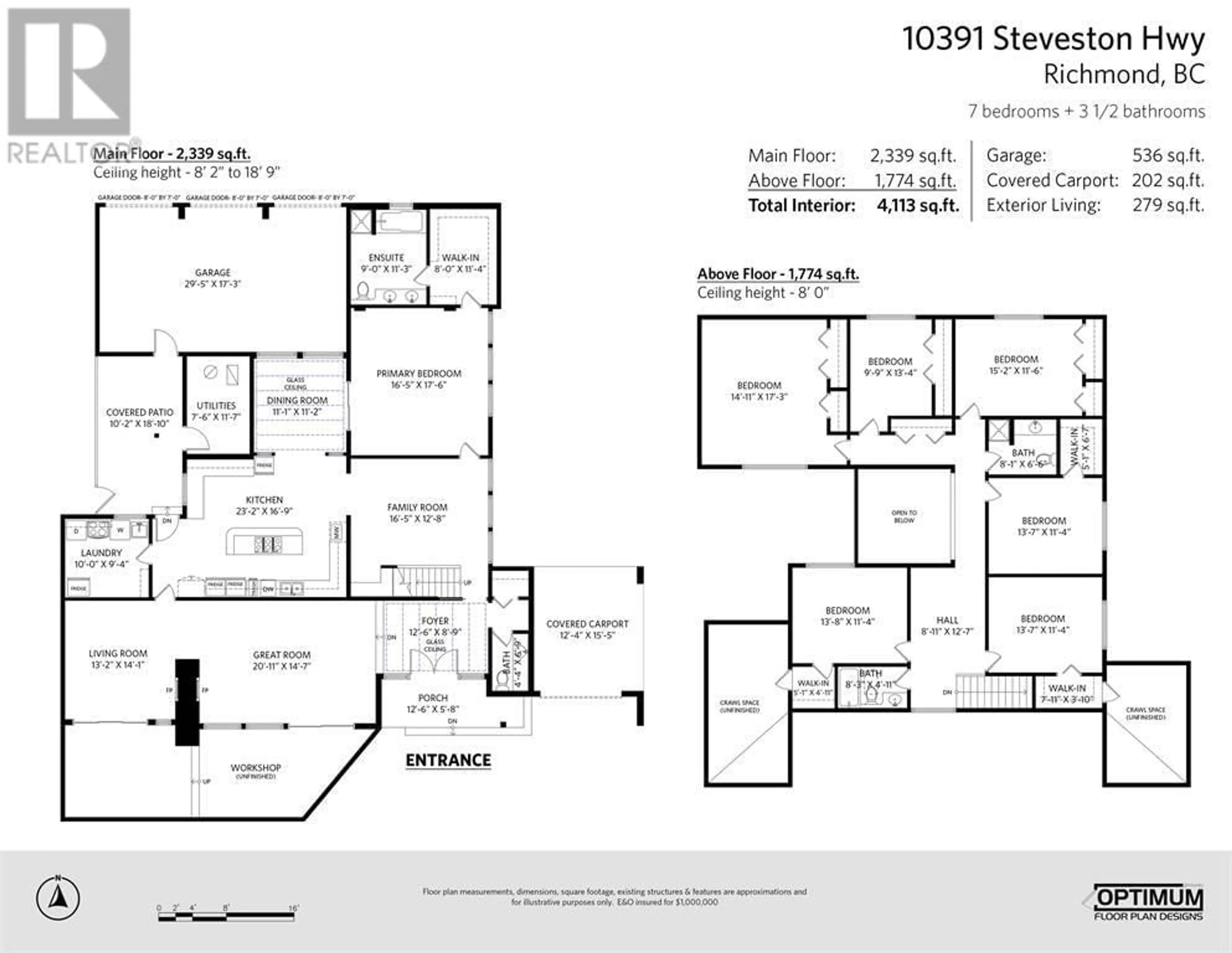 Floor plan for 10391 STEVESTON HIGHWAY, Richmond British Columbia V7A1N3