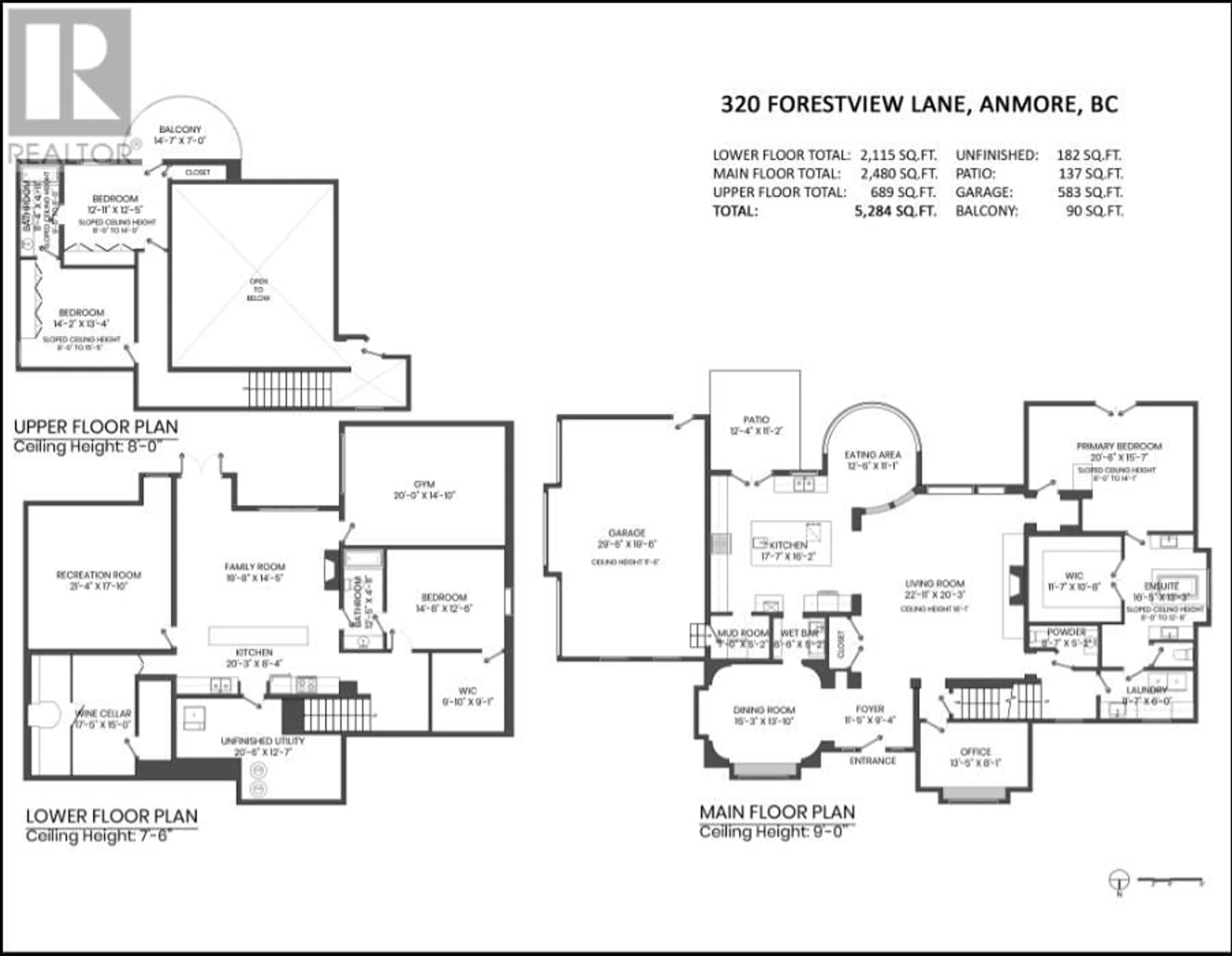 Floor plan for 320 FORESTVIEW LANE, Anmore British Columbia V3H0A3