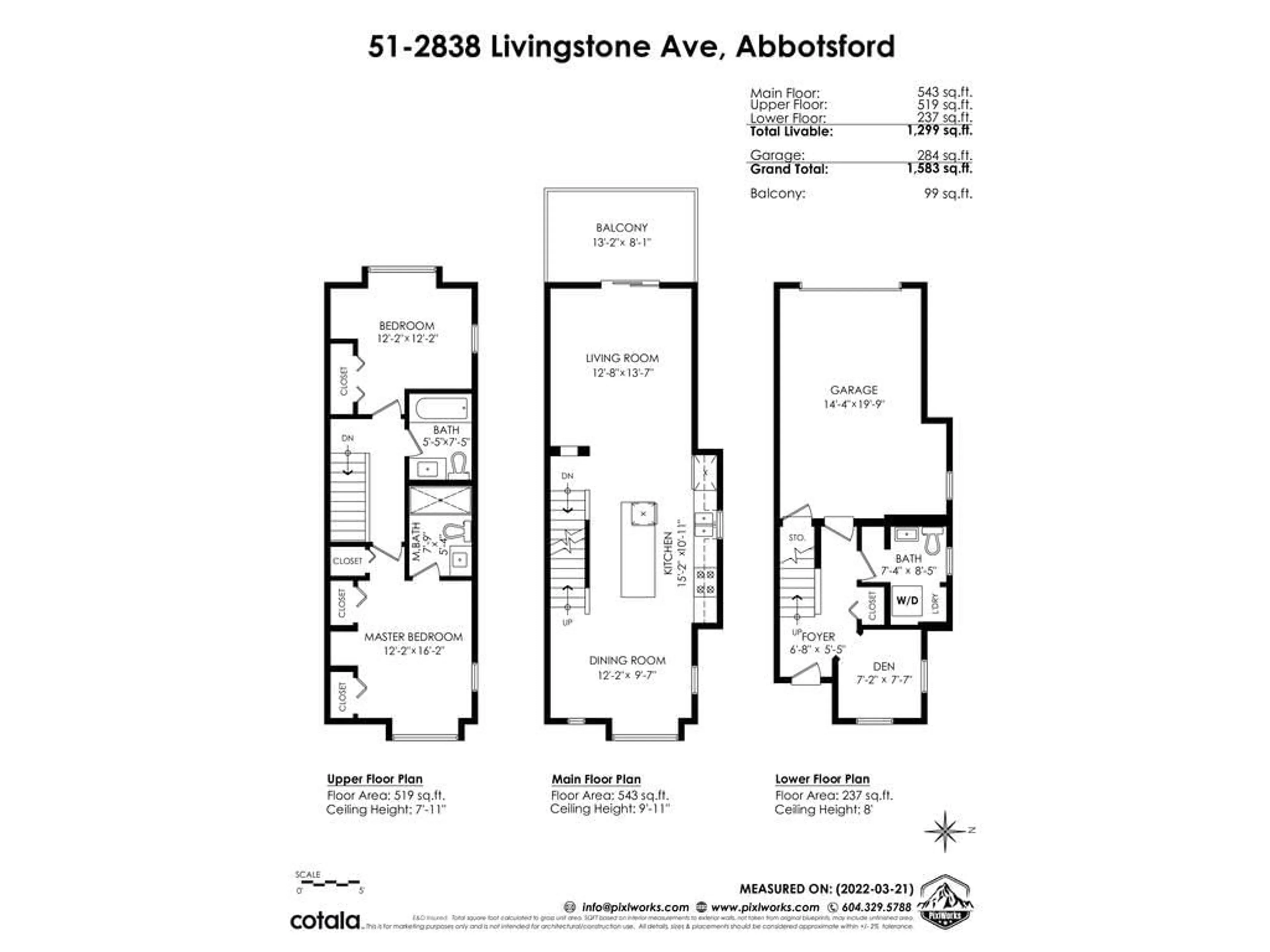 Floor plan for 51 2838 LIVINGSTONE AVENUE, Abbotsford British Columbia V2T0J1