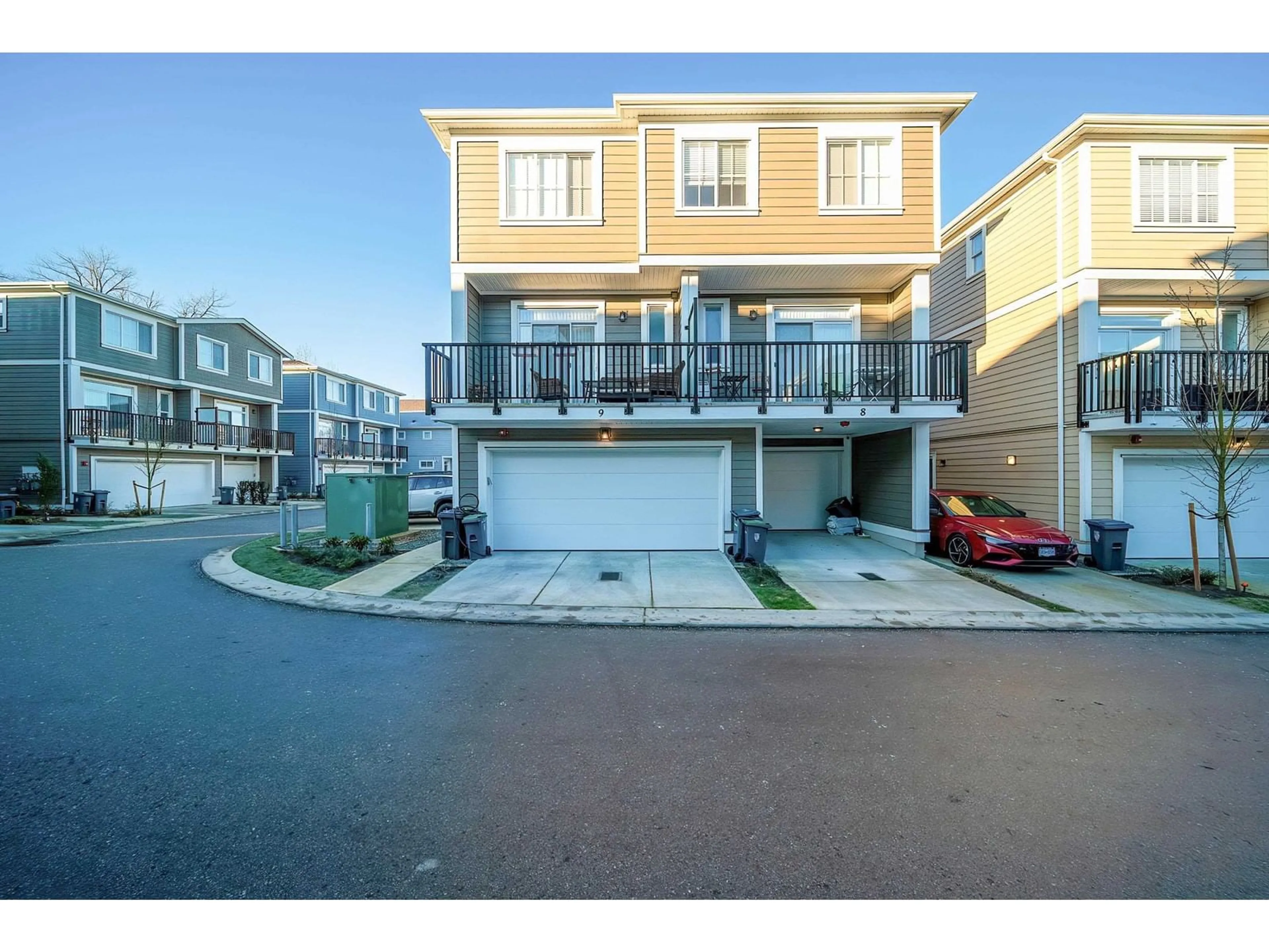 A pic from outside/outdoor area/front of a property/back of a property/a pic from drone, street for 9 20680 76B AVENUE, Langley British Columbia V2Y4L2