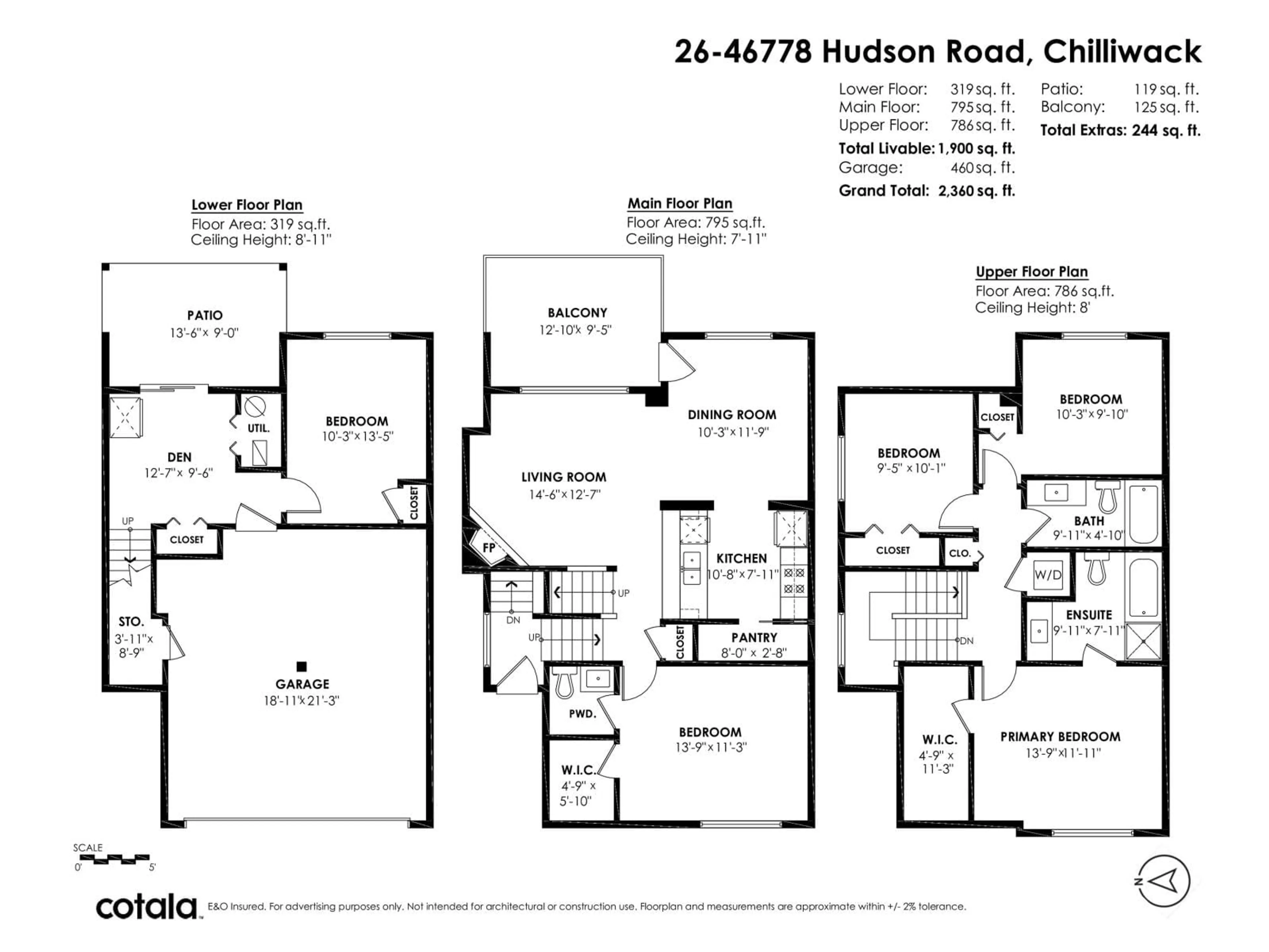 Floor plan for 26 46778 HUDSON ROAD|Promontory, Chilliwack British Columbia V2R0K4