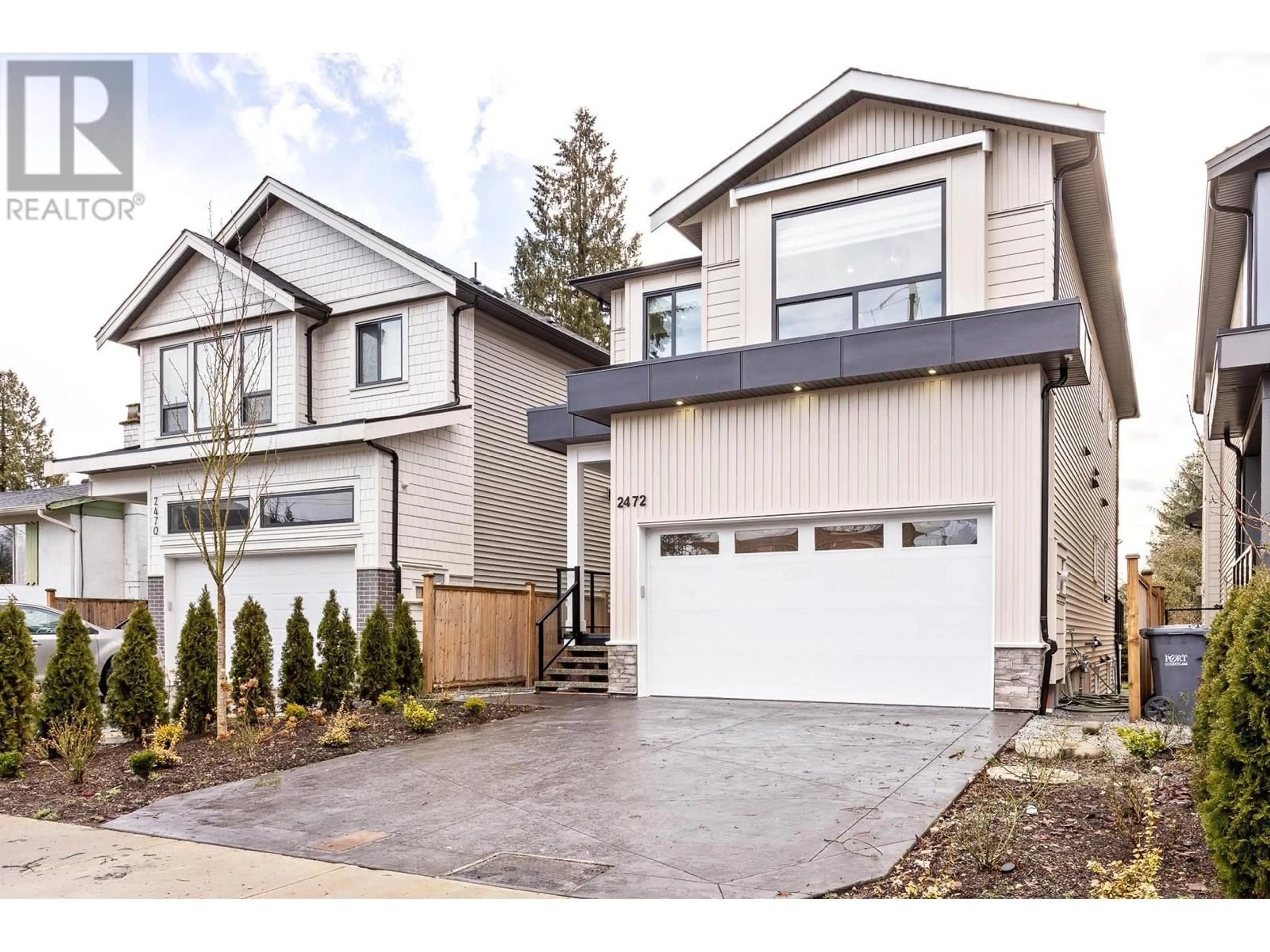 Home with vinyl exterior material, street for 2472 GLENWOOD AVENUE, Port Coquitlam British Columbia V3B1Y8