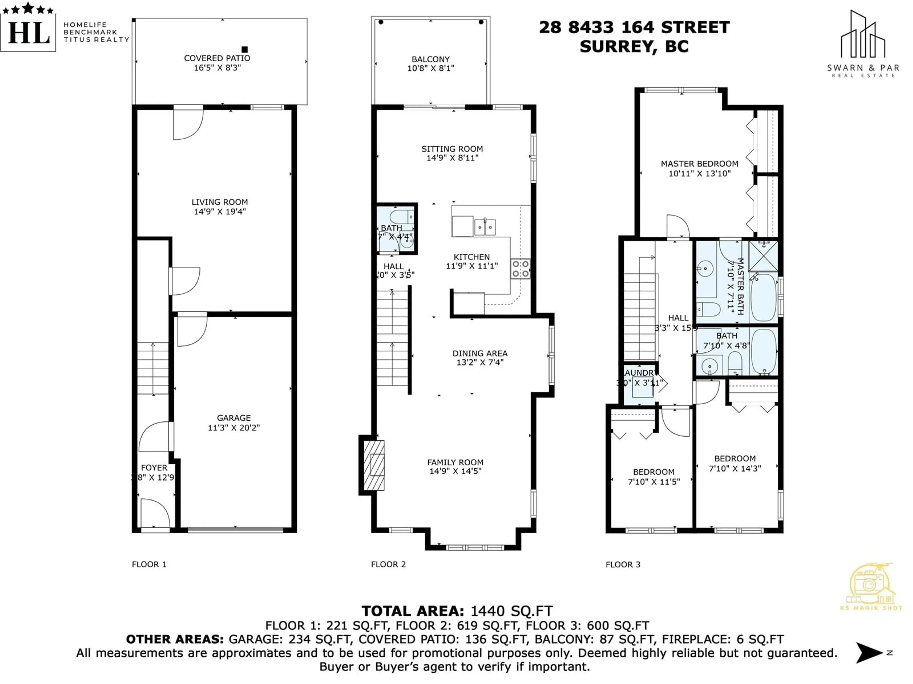 Floor plan for 28 8433 164 STREET, Surrey British Columbia V4N1E1