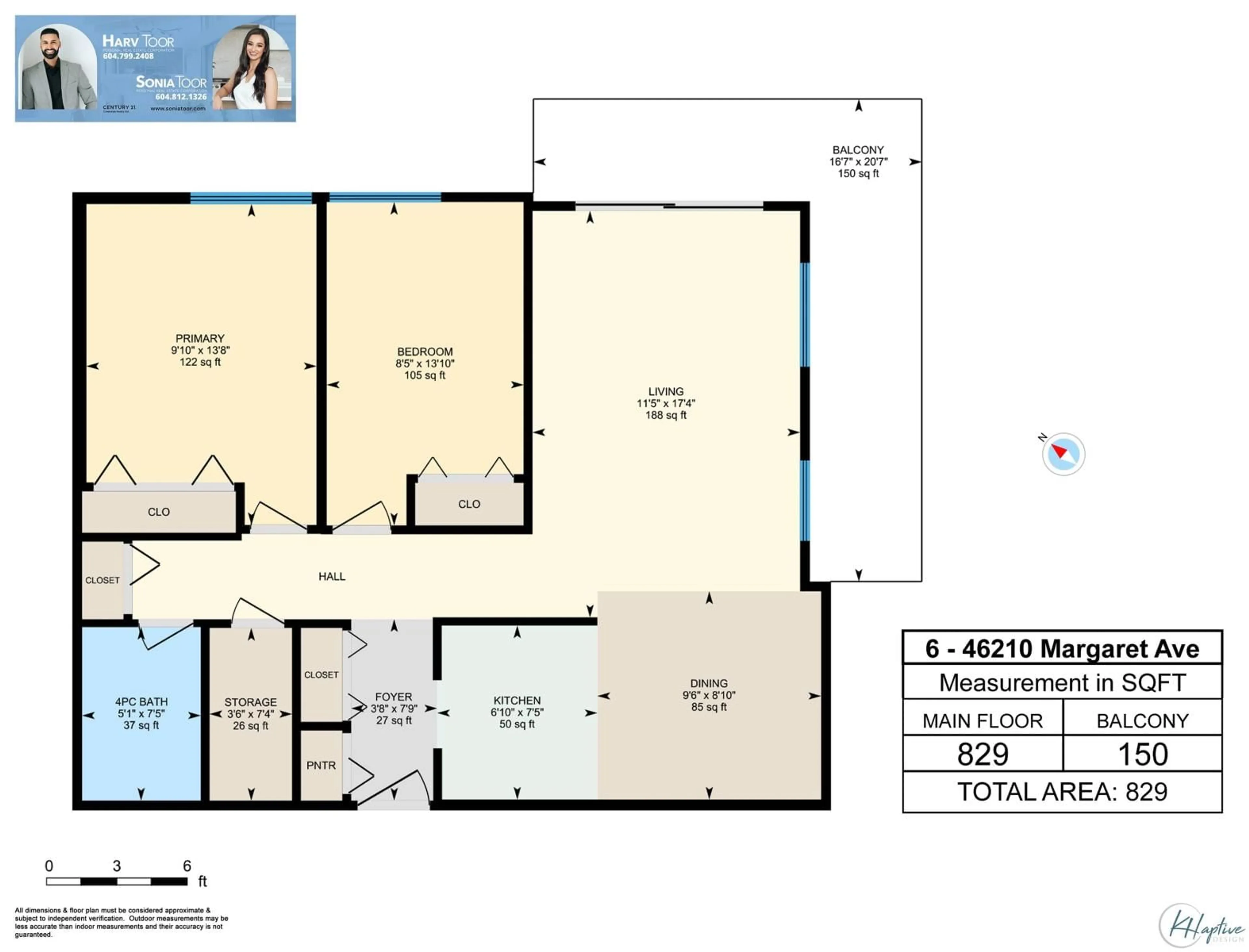 Floor plan for 6 46210 MARGARET AVENUE|Chilliwack Prope, Chilliwack British Columbia V2P2G9