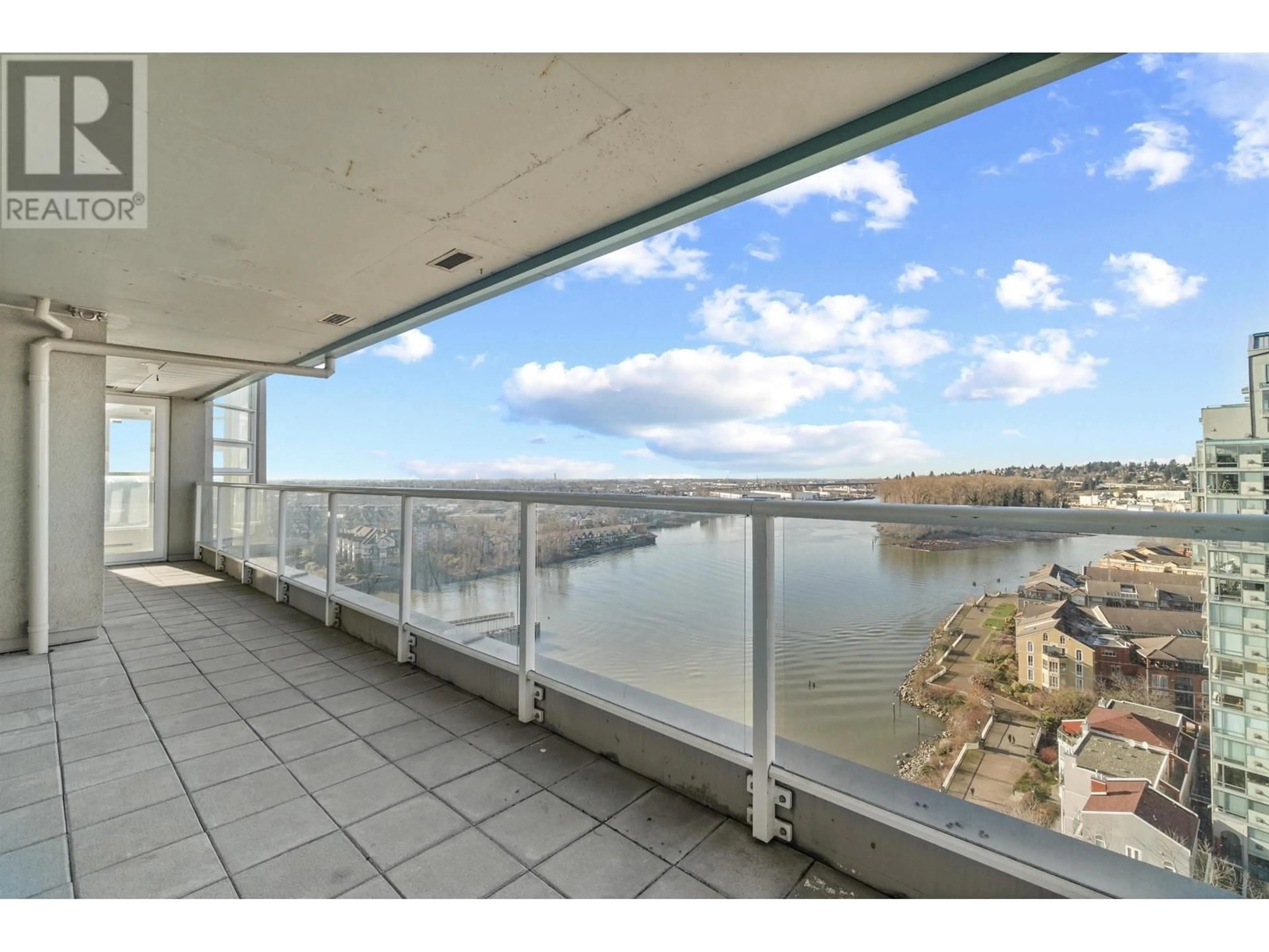 Balcony in the apartment, water/lake/river/ocean view for 1903 1250 QUAYSIDE DRIVE, New Westminster British Columbia V3M6E2