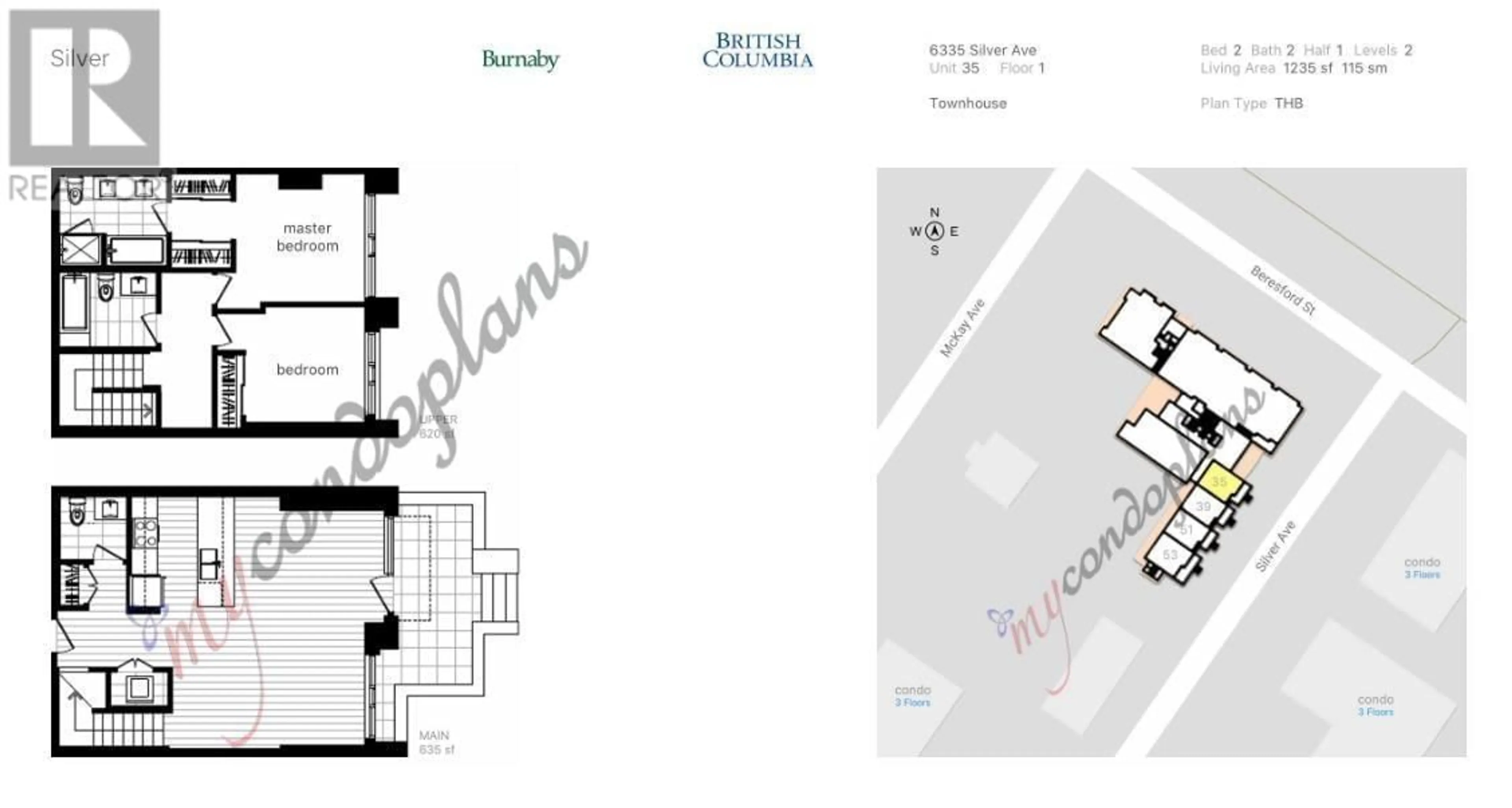 Floor plan for 6335 SILVER AVENUE, Burnaby British Columbia V5H0C3