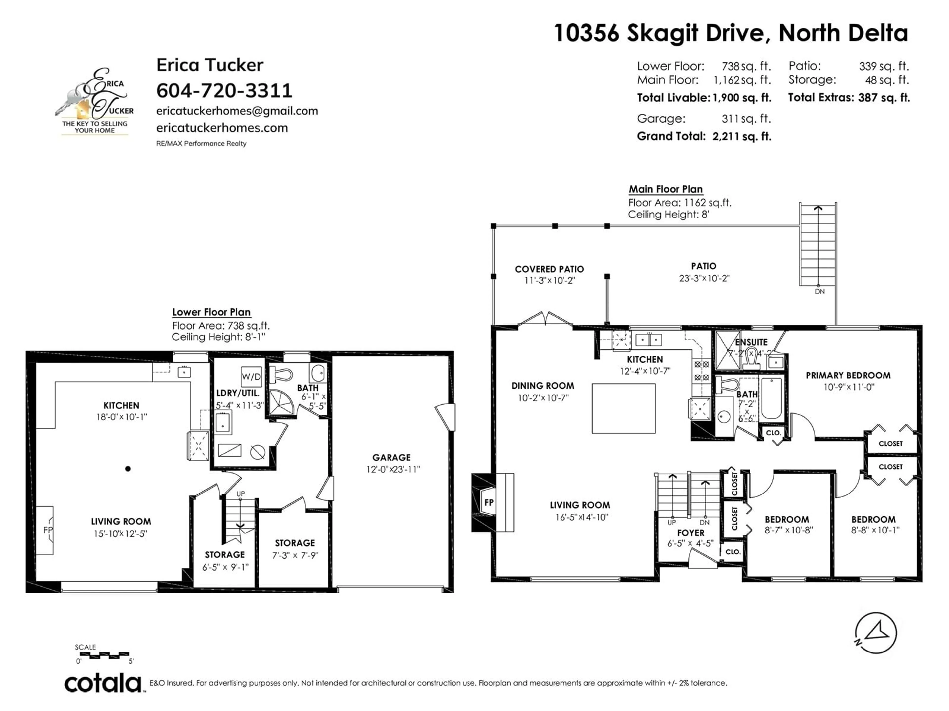 Floor plan for 10356 SKAGIT DRIVE, Delta British Columbia V4C2K9