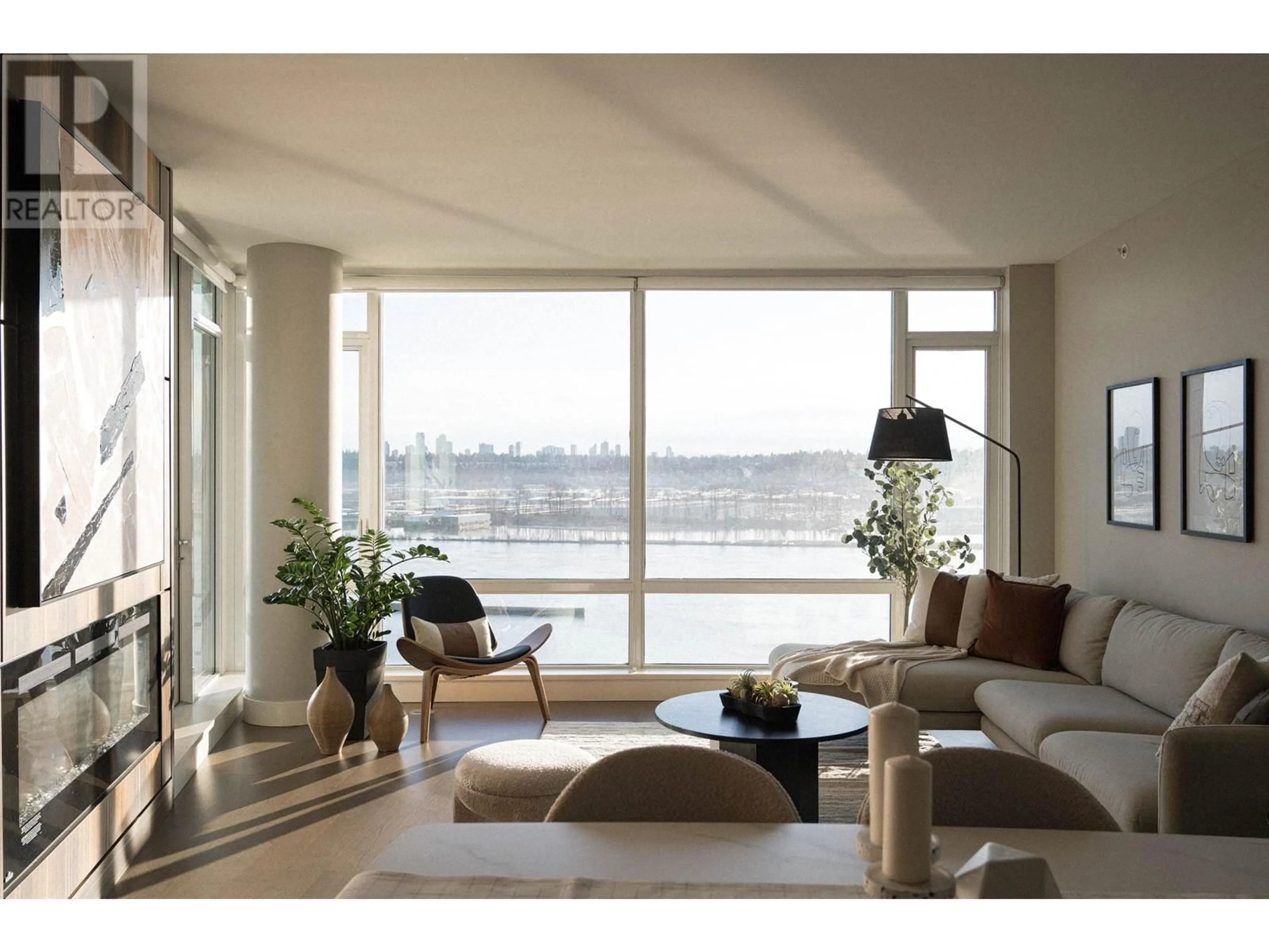 Living room with furniture, unknown for 1806 - 210 SALTER STREET, New Westminster British Columbia V3M0J9