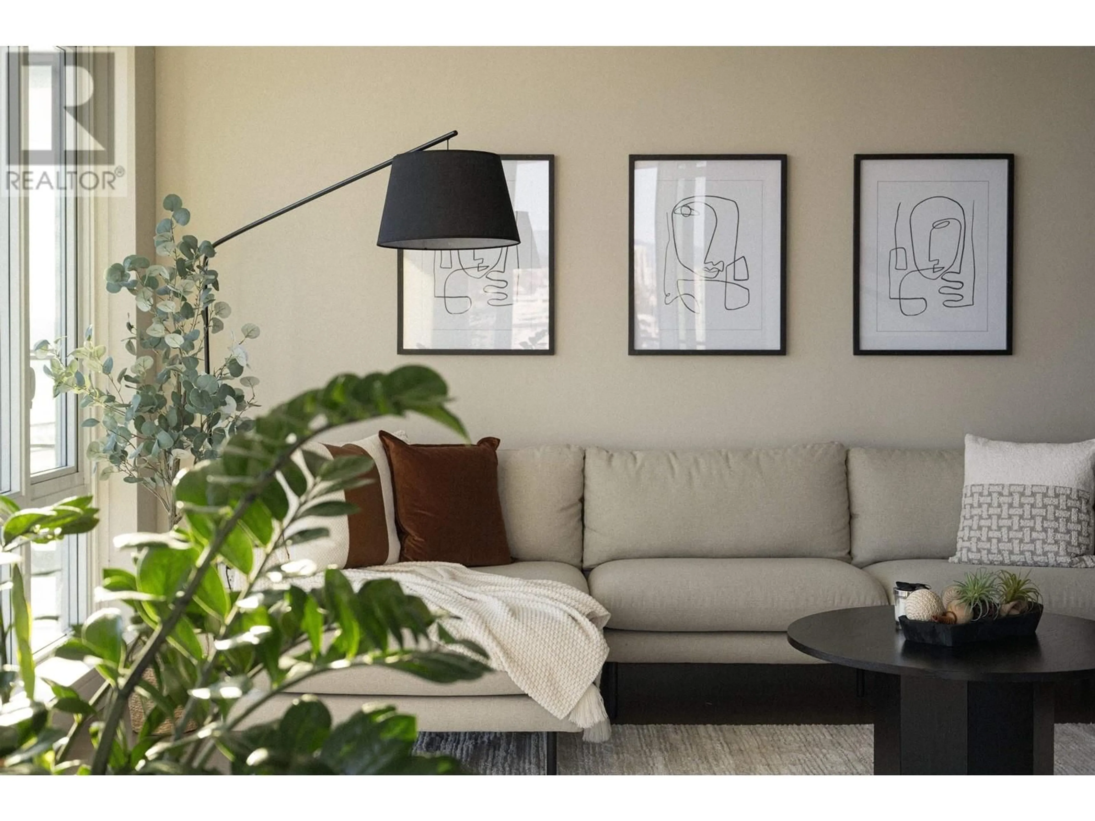 Living room with furniture, wood/laminate floor for 1806 - 210 SALTER STREET, New Westminster British Columbia V3M0J9