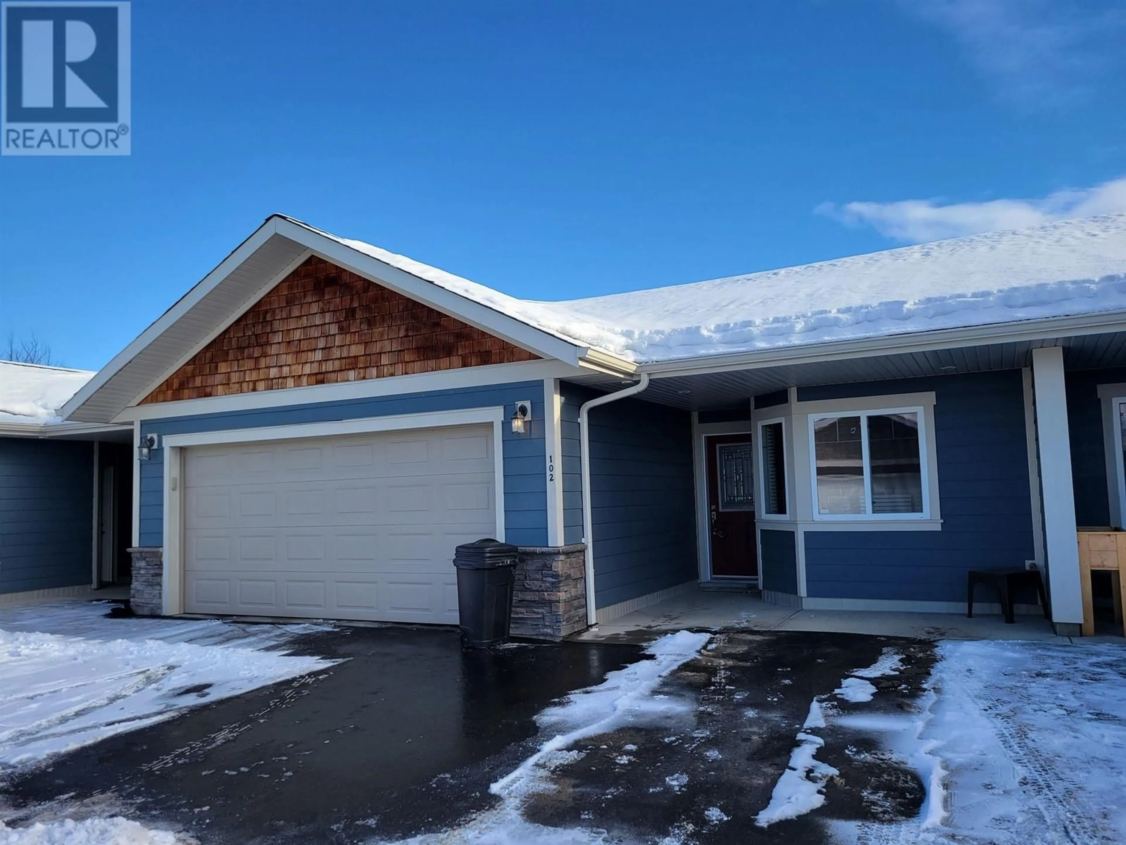 Home with vinyl exterior material, street for 102 250 SEYFORTH DRIVE, Vanderhoof British Columbia V0J3A0