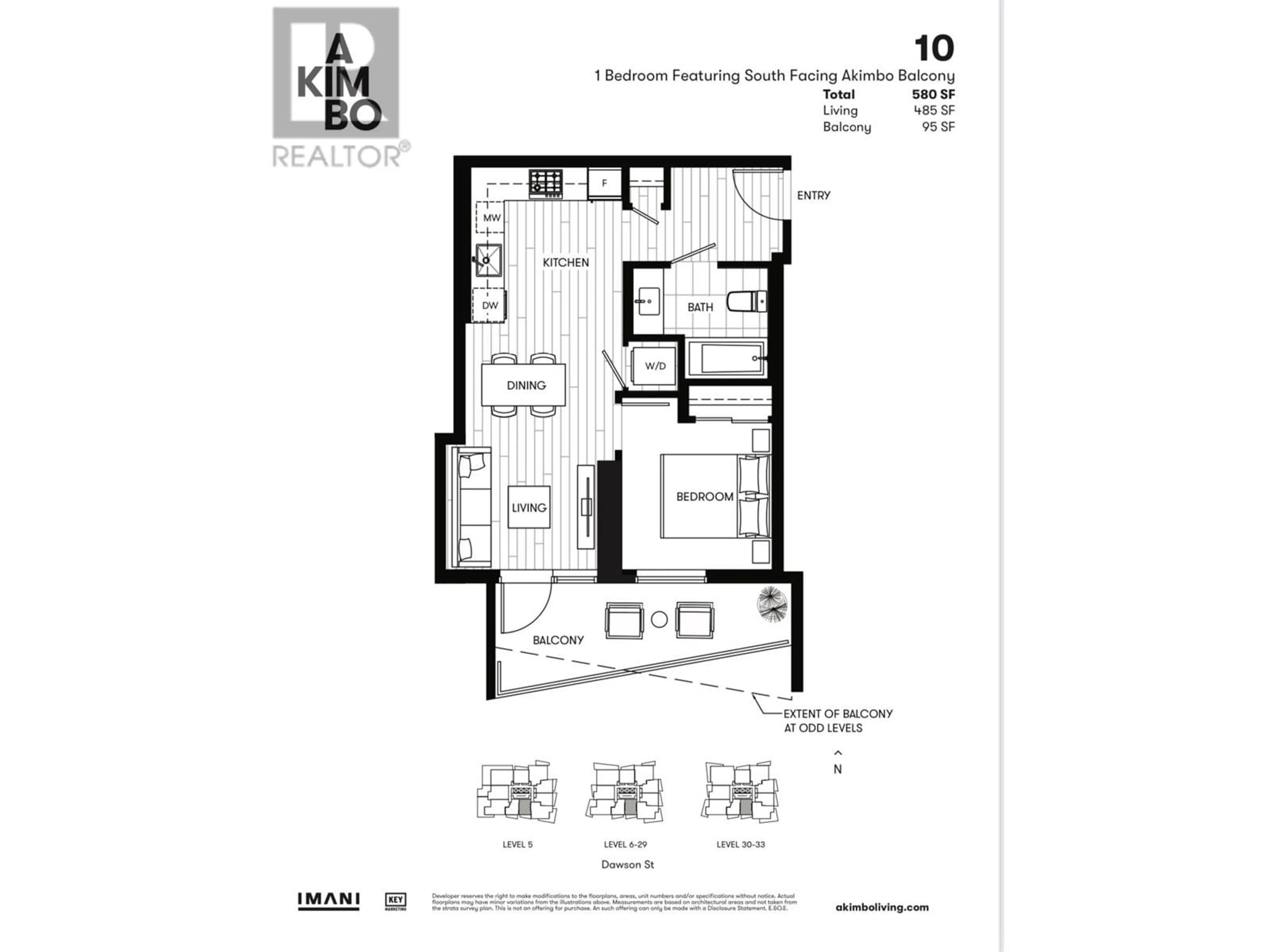 Floor plan for 2710 2181 MADISON AVENUE, Burnaby British Columbia V5C0N4