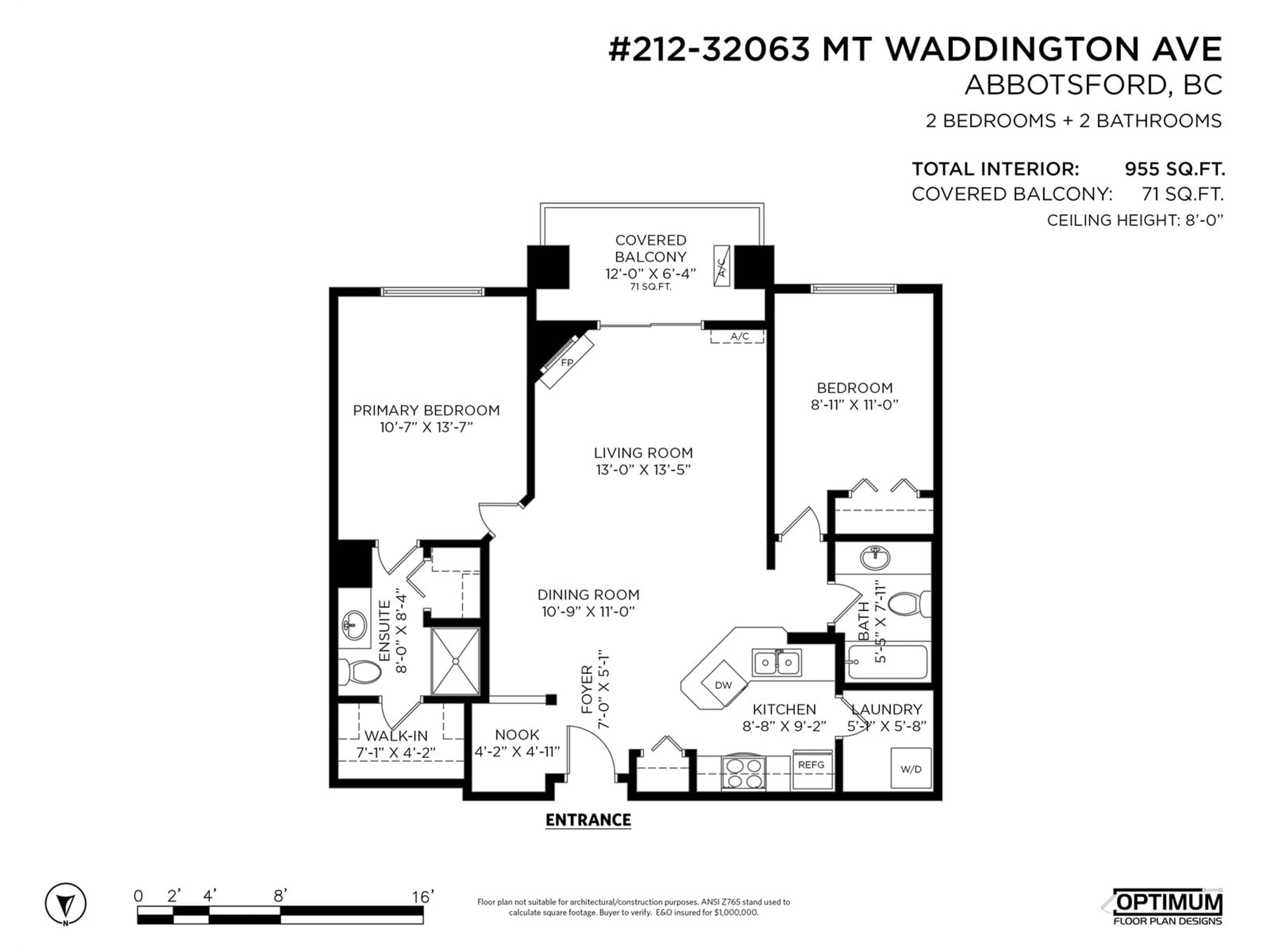 Floor plan for 212 32063 MT WADDINGTON AVENUE, Abbotsford British Columbia V2T2E7