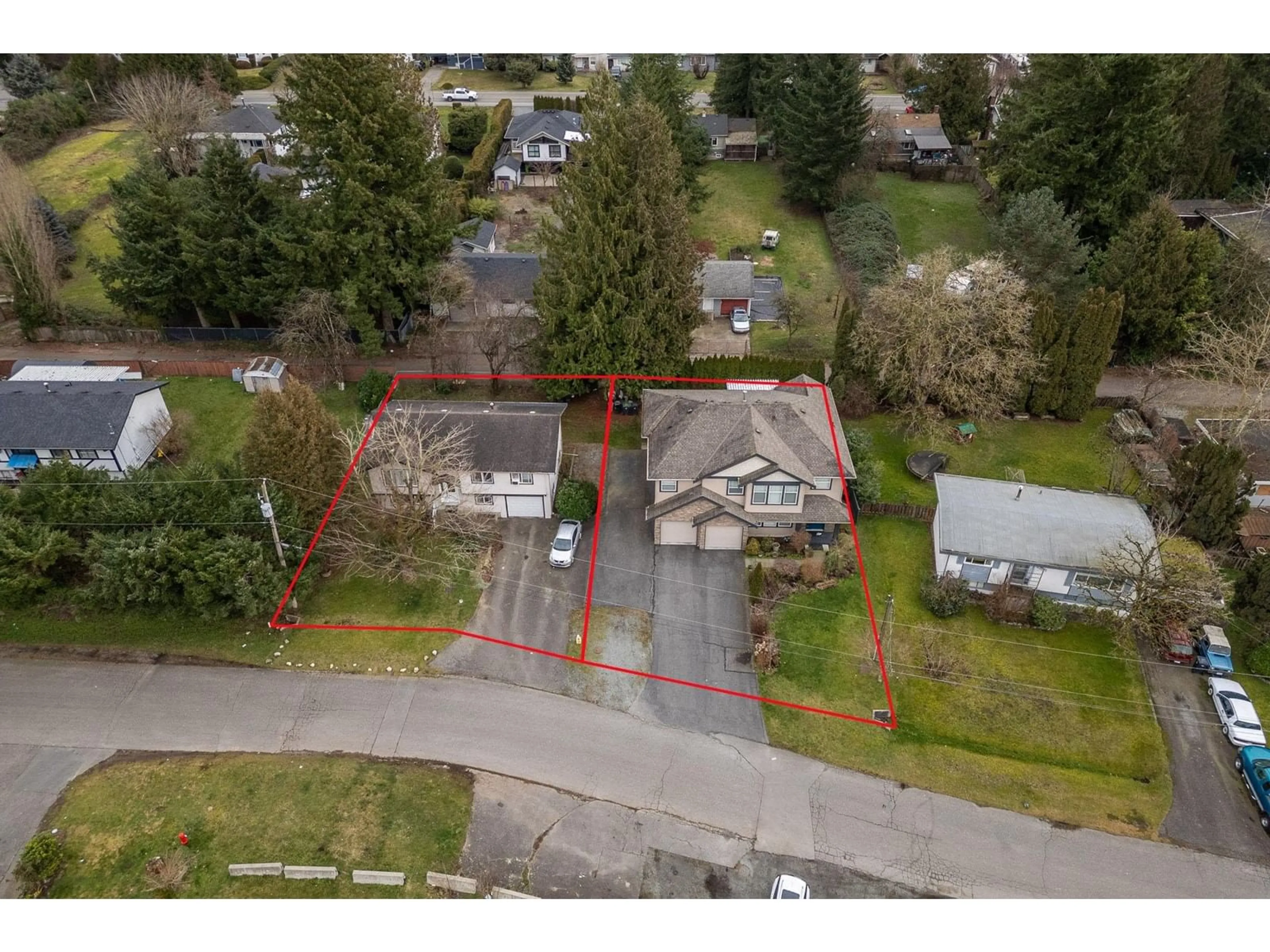 A pic from outside/outdoor area/front of a property/back of a property/a pic from drone, street for 2980 270B STREET, Langley British Columbia V4W3C3