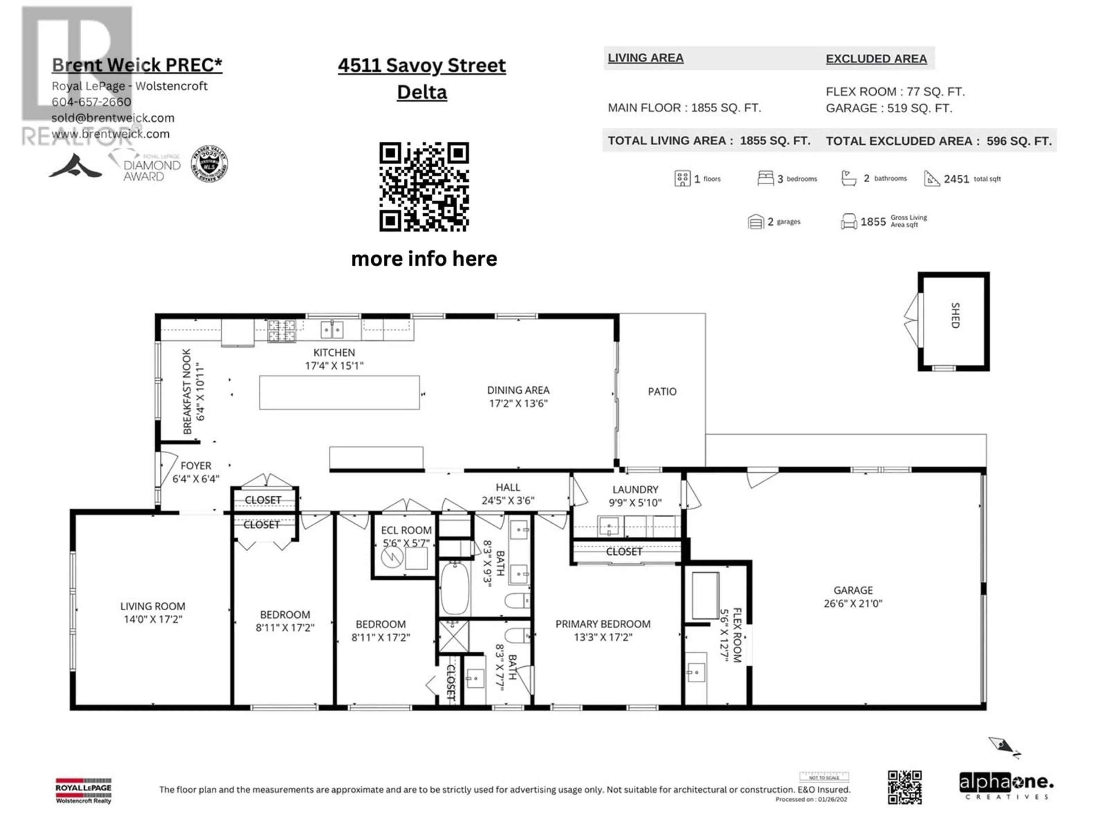 Floor plan for 4511 SAVOY STREET, Delta British Columbia V4K1P4