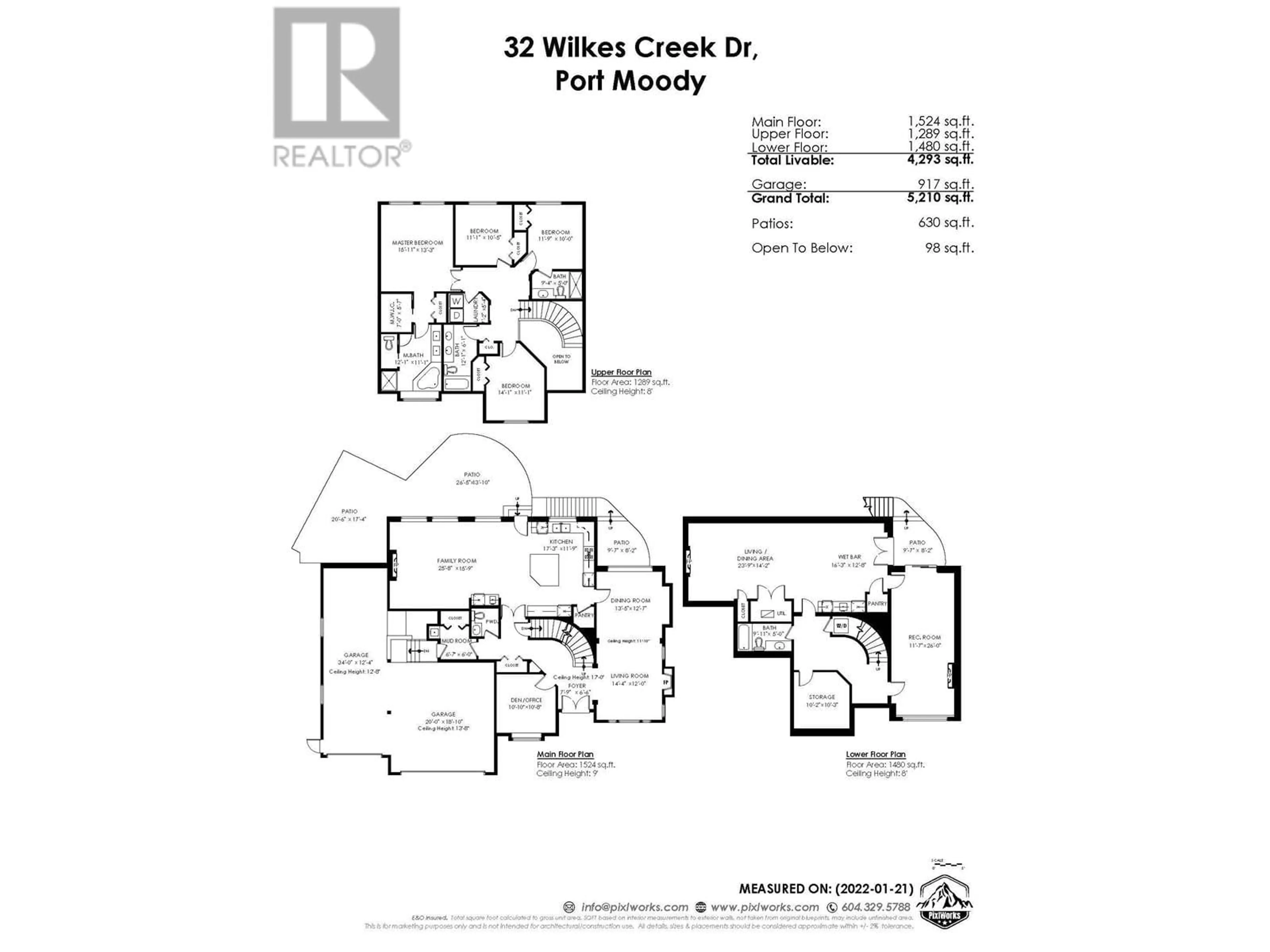 Floor plan for 32 WILKES CREEK DRIVE, Port Moody British Columbia V3H5A1