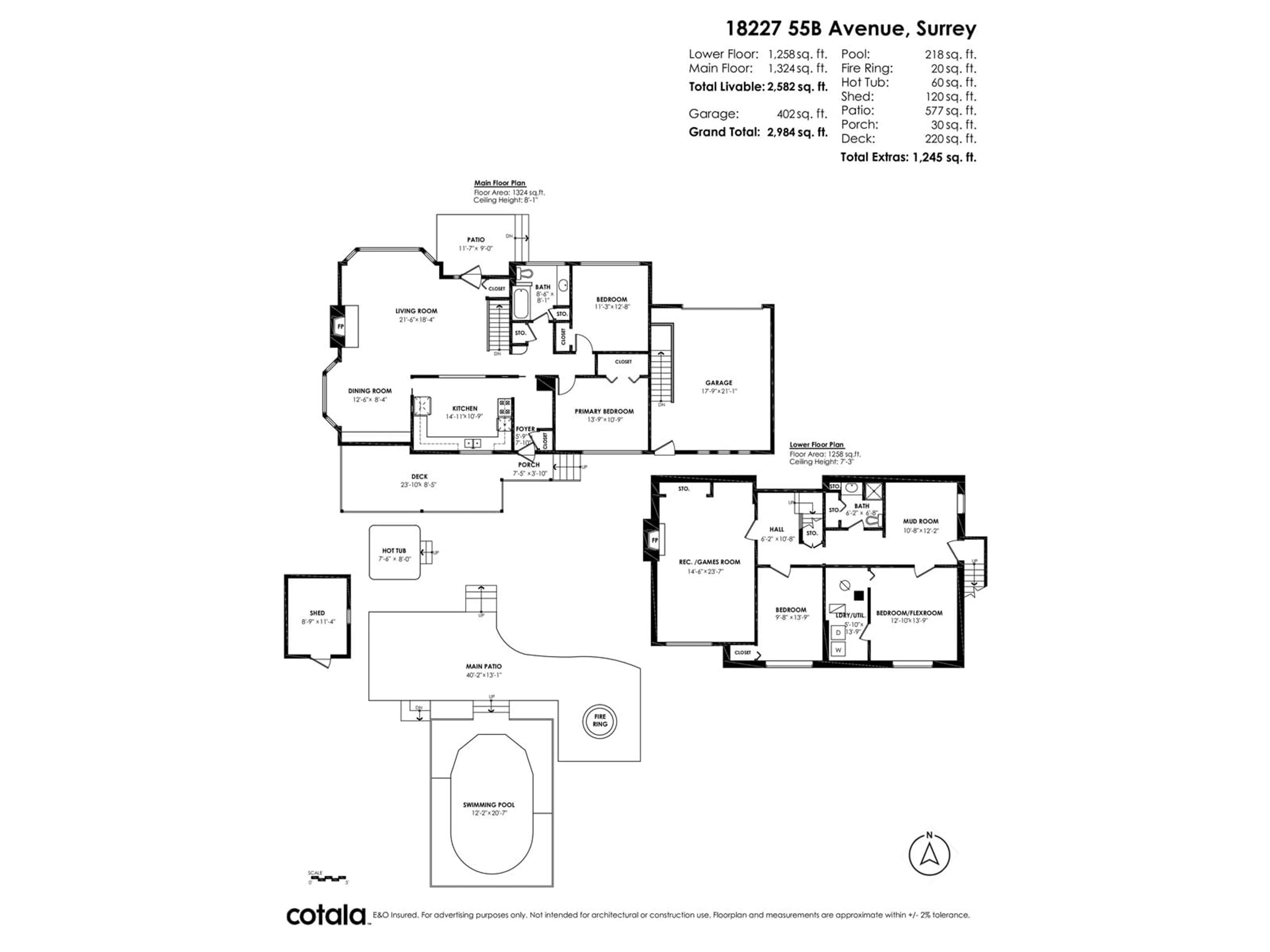 Floor plan for 18227 55B AVENUE, Surrey British Columbia V3S7Z2