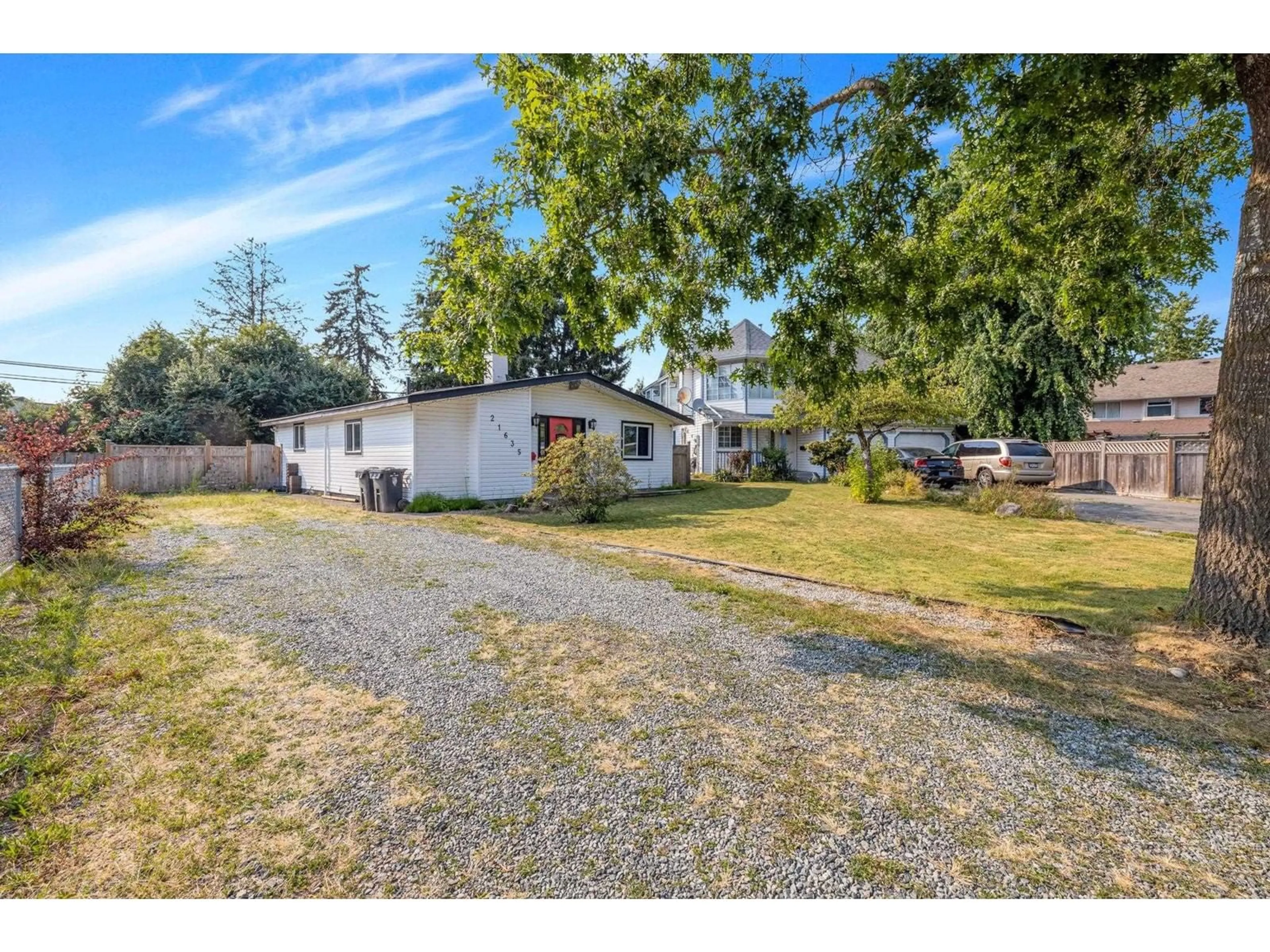 A pic from outside/outdoor area/front of a property/back of a property/a pic from drone, street for 21635 50A AVENUE, Langley British Columbia V3A8W9