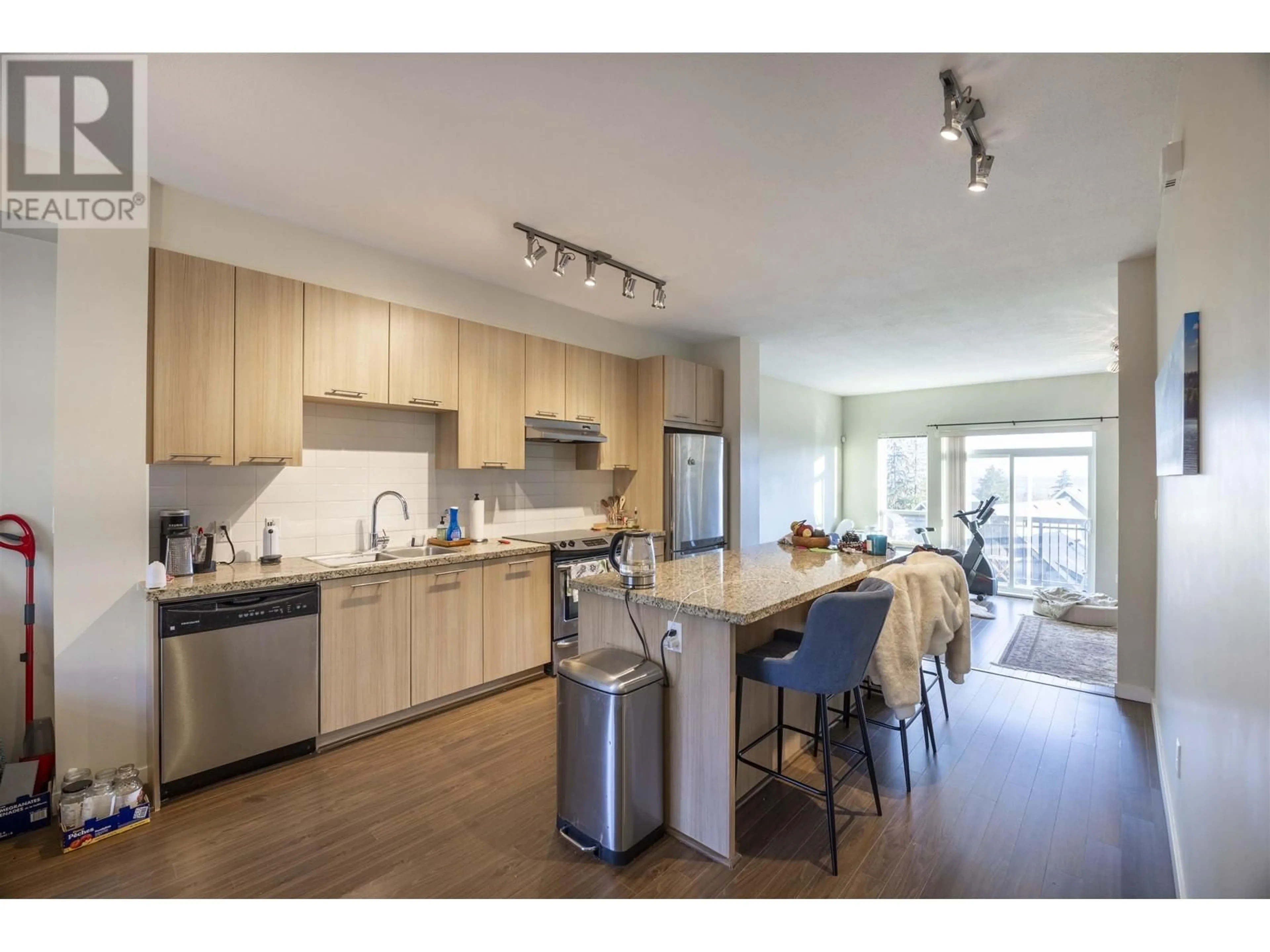 Open concept kitchen, wood/laminate floor for 12 1295 SOBALL STREET, Coquitlam British Columbia V3E0G9