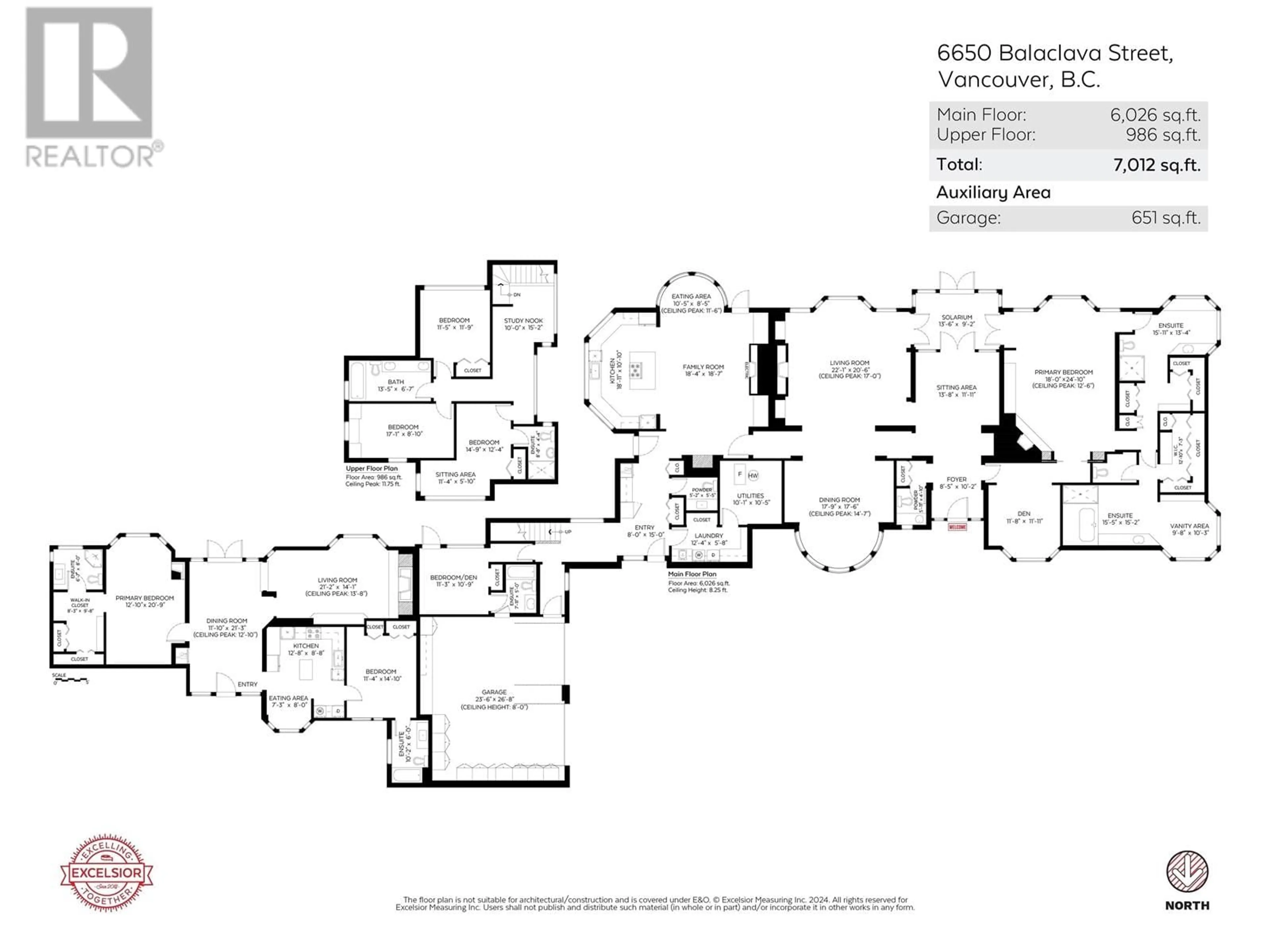 Floor plan for 6650 BALACLAVA STREET, Vancouver British Columbia V6N1L9