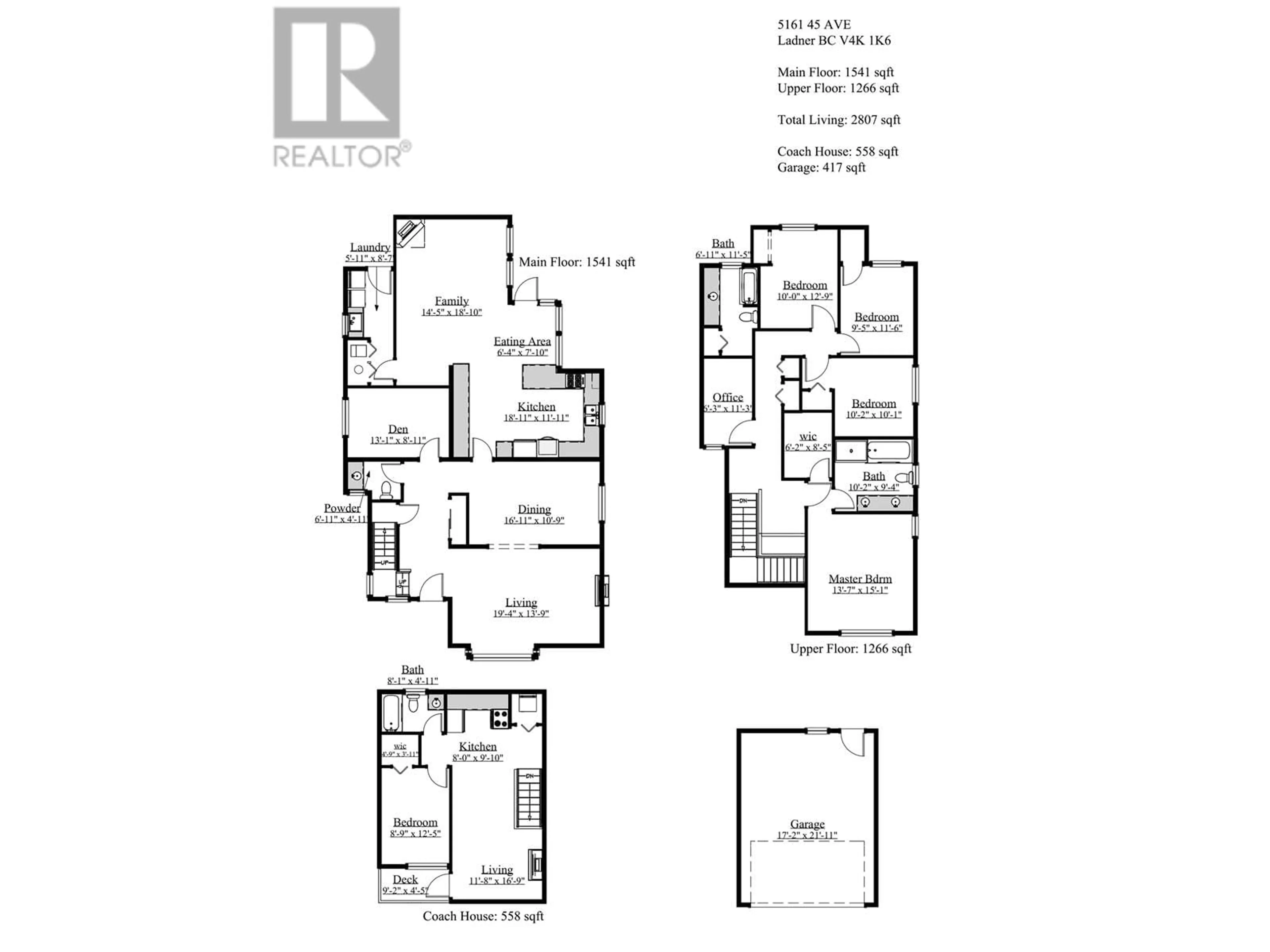 Floor plan for A 5161 45 AVENUE, Delta British Columbia V4K1K6