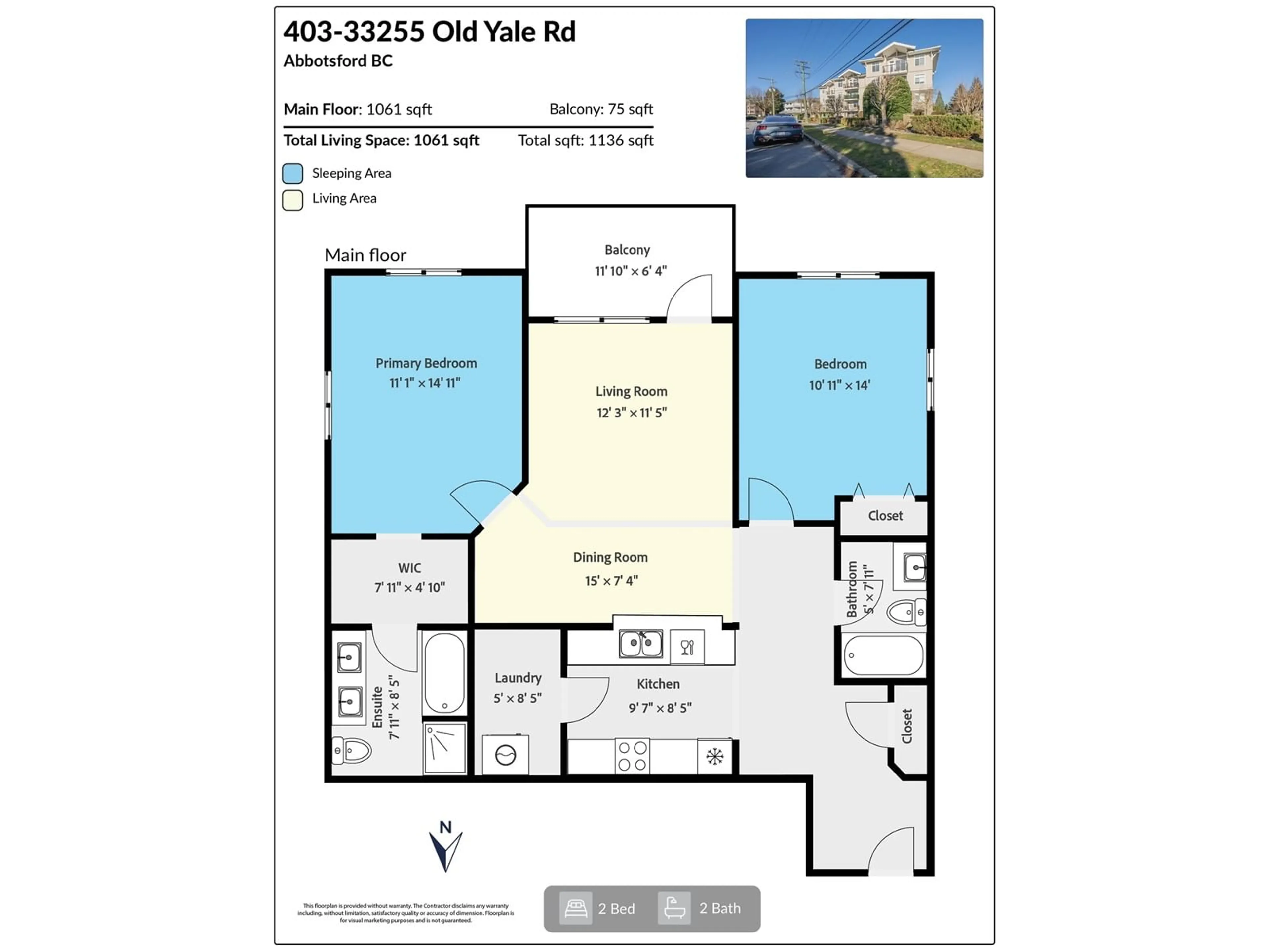 Floor plan for 403 33255 OLD YALE ROAD, Abbotsford British Columbia V2S8R2