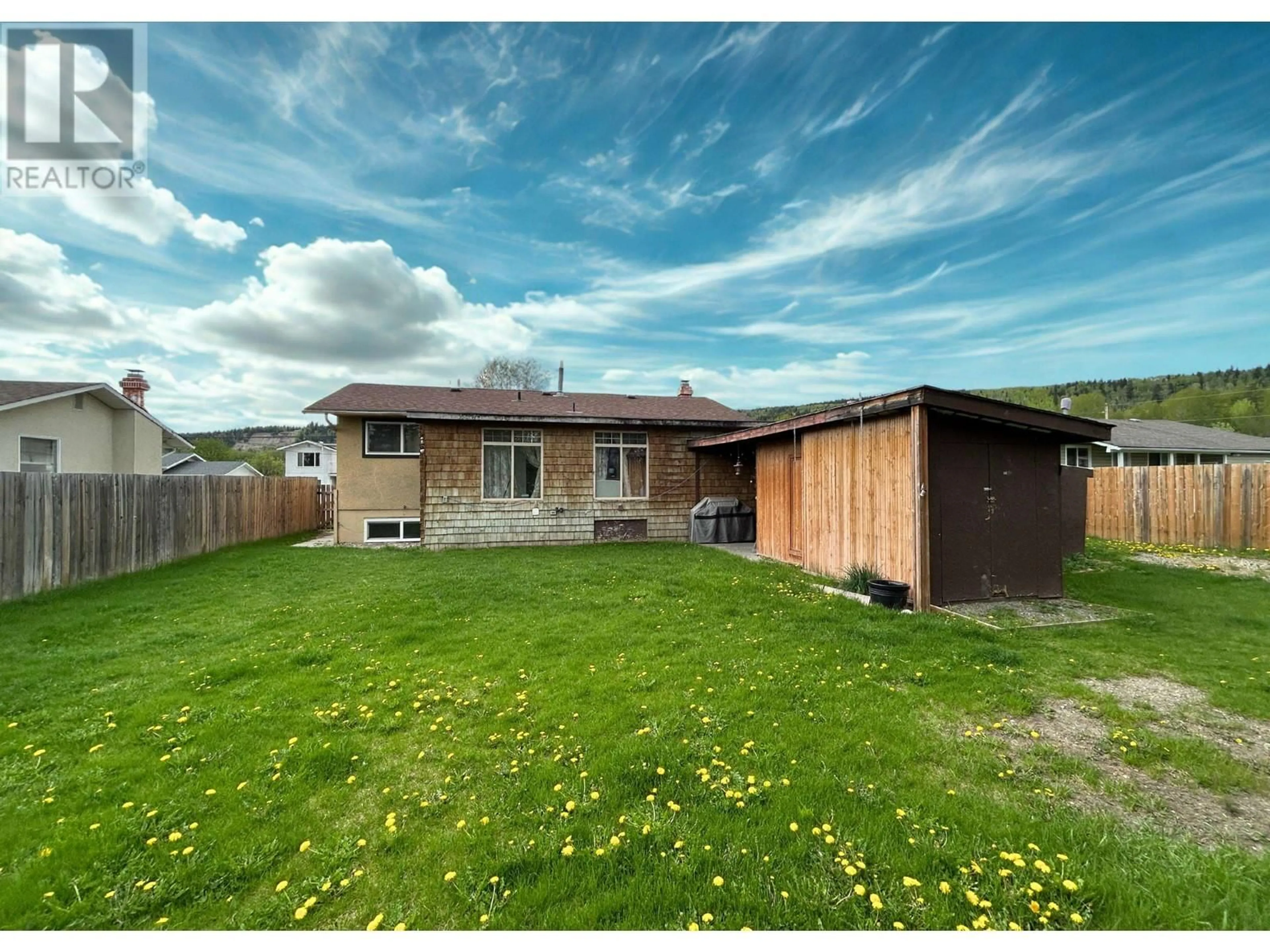 A pic from outside/outdoor area/front of a property/back of a property/a pic from drone, building for 475 ROBERTSON AVENUE, Quesnel British Columbia V2J3L3