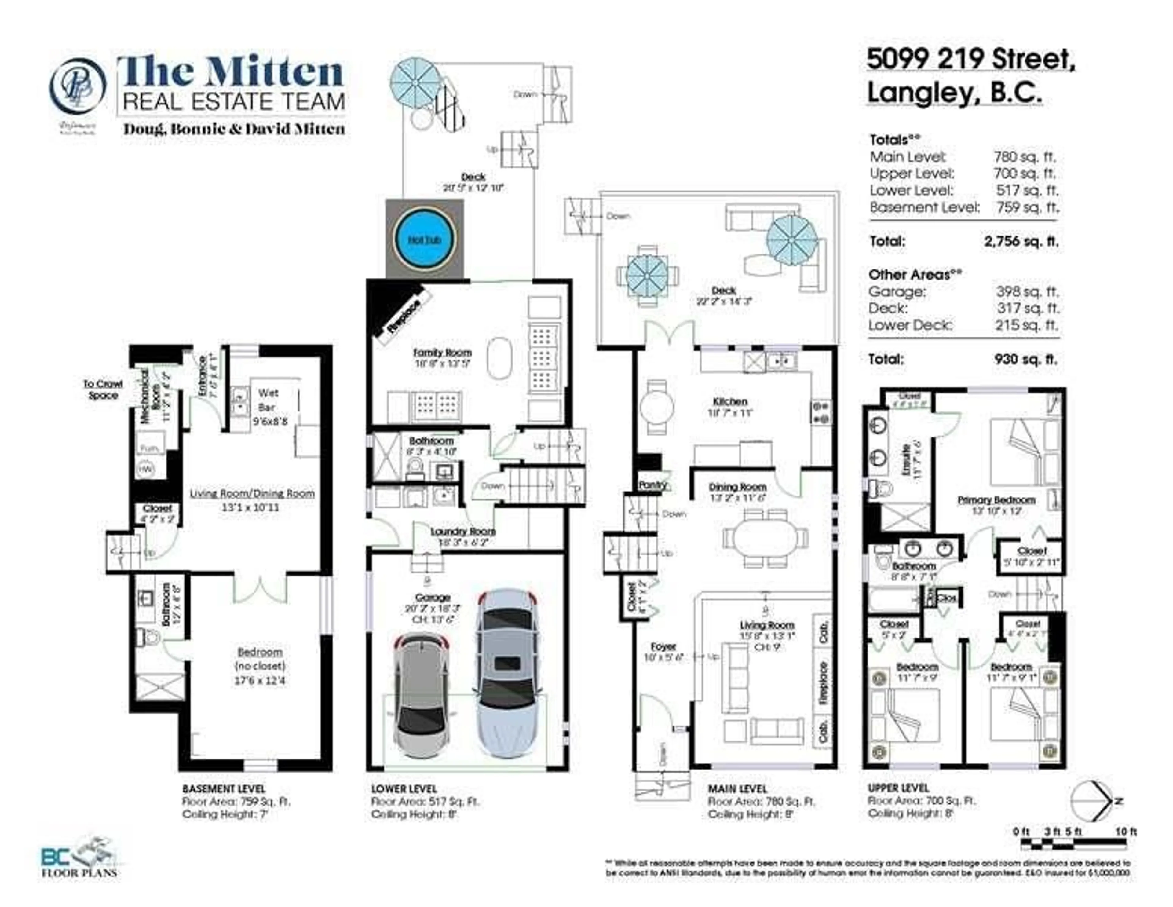 Floor plan for 5099 219 STREET, Langley British Columbia V3A8P7