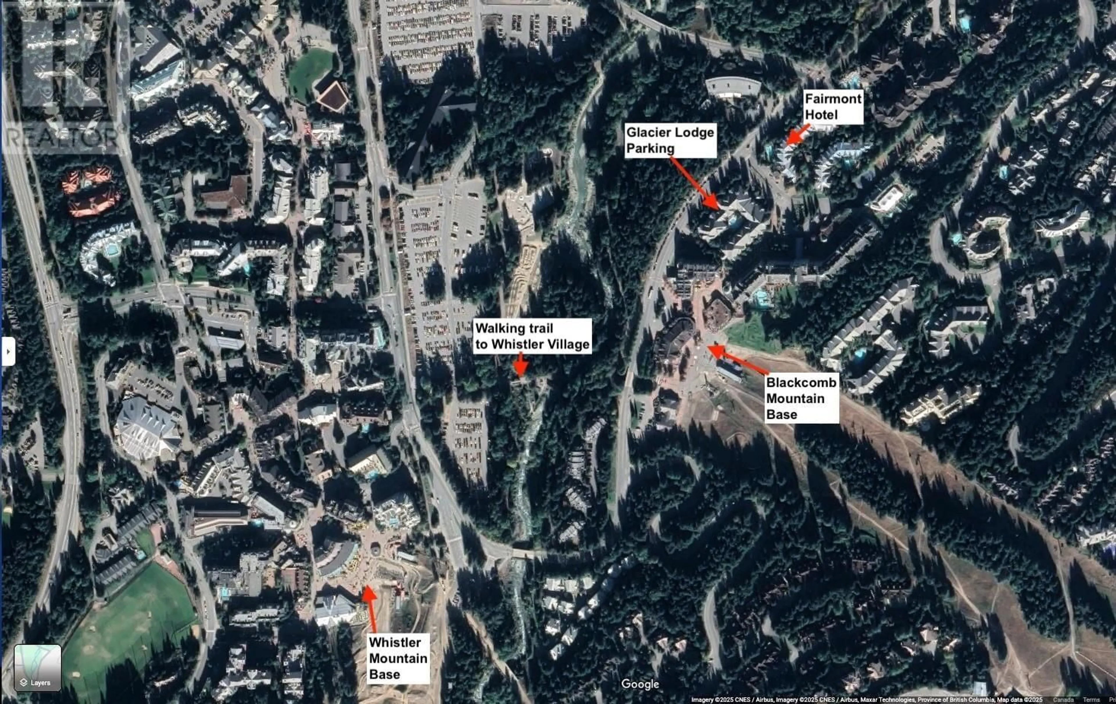 Picture of a map for SL62 4573 CHATEAU BOULEVARD, Whistler British Columbia V8E0Z5