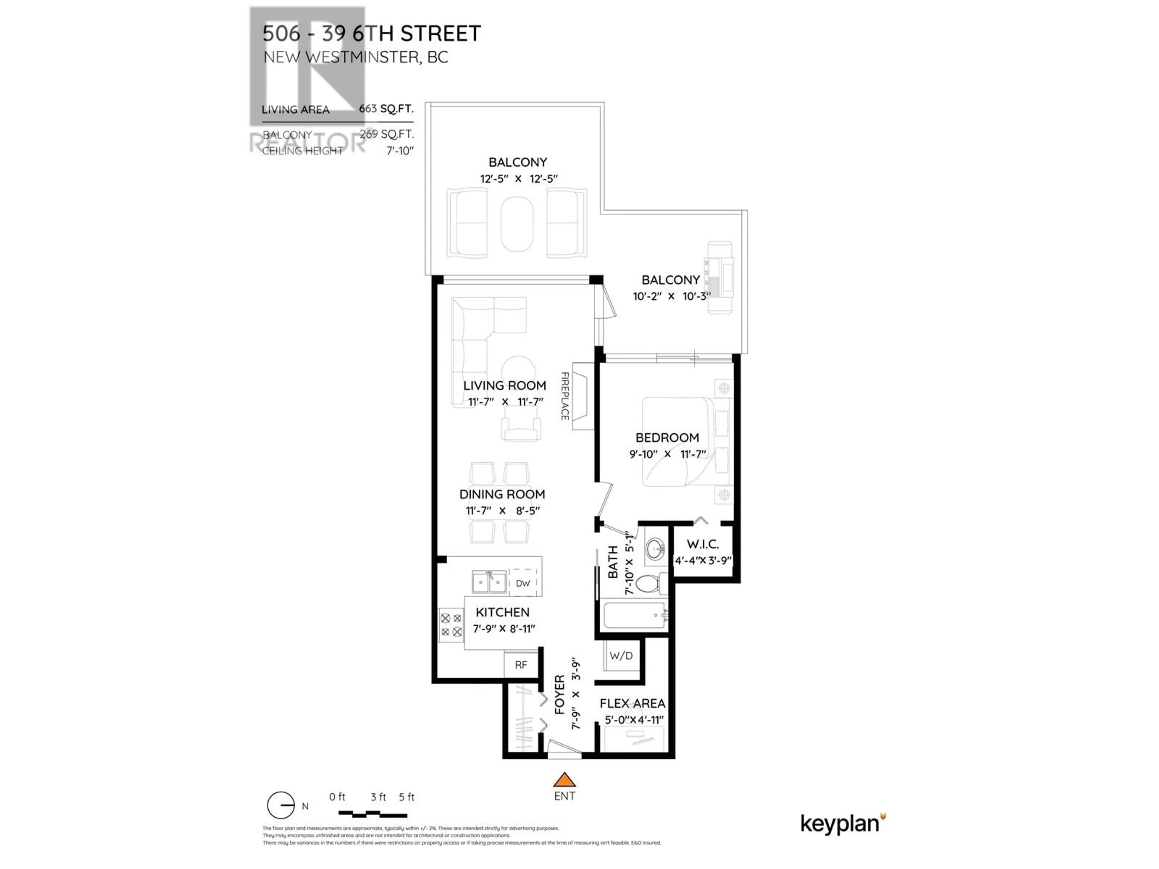 Floor plan for 506 39 SIXTH STREET, New Westminster British Columbia V3L0B3