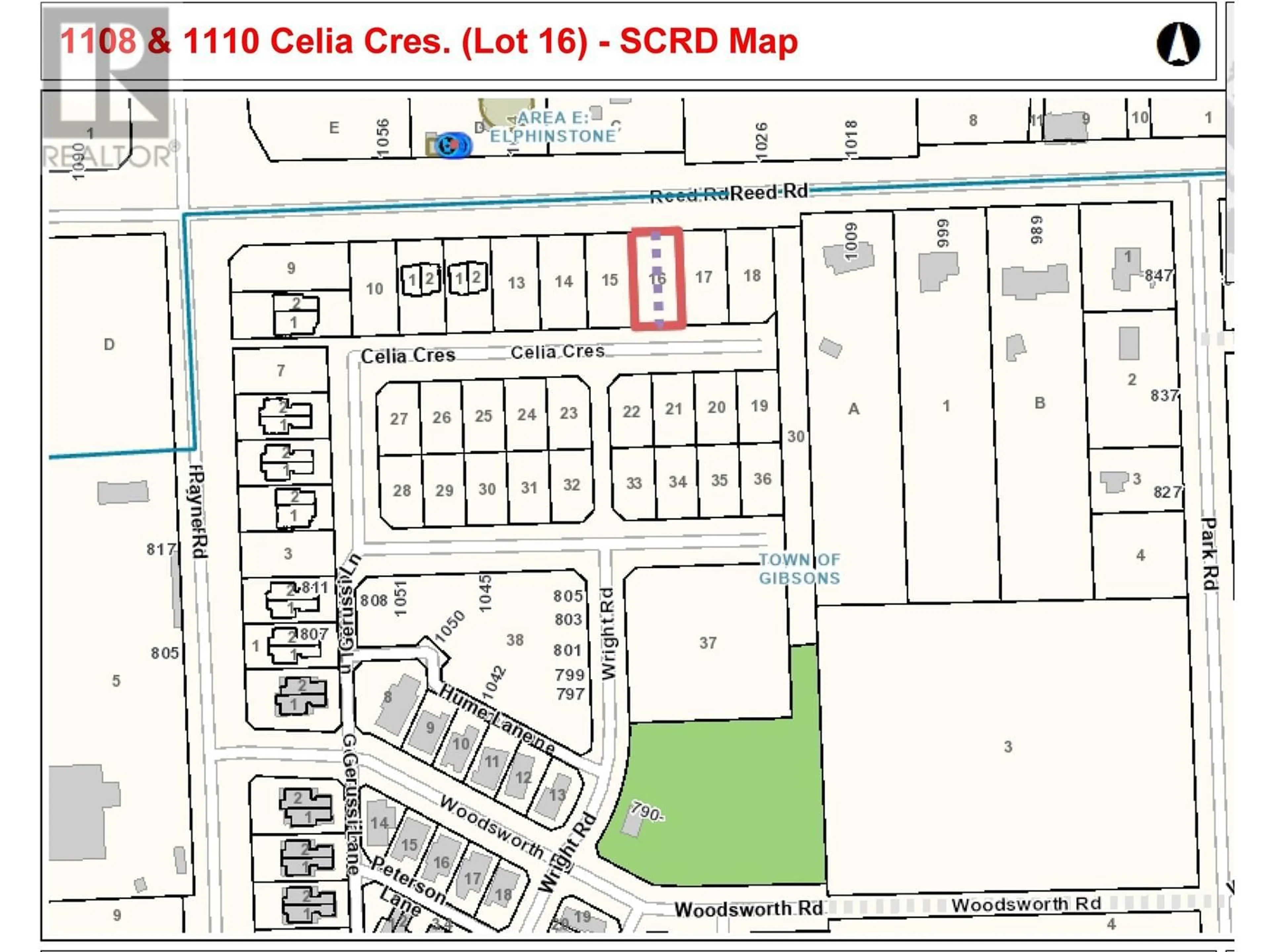 Picture of a map for 1110 CELIA CRESCENT, Gibsons British Columbia V0N1V7