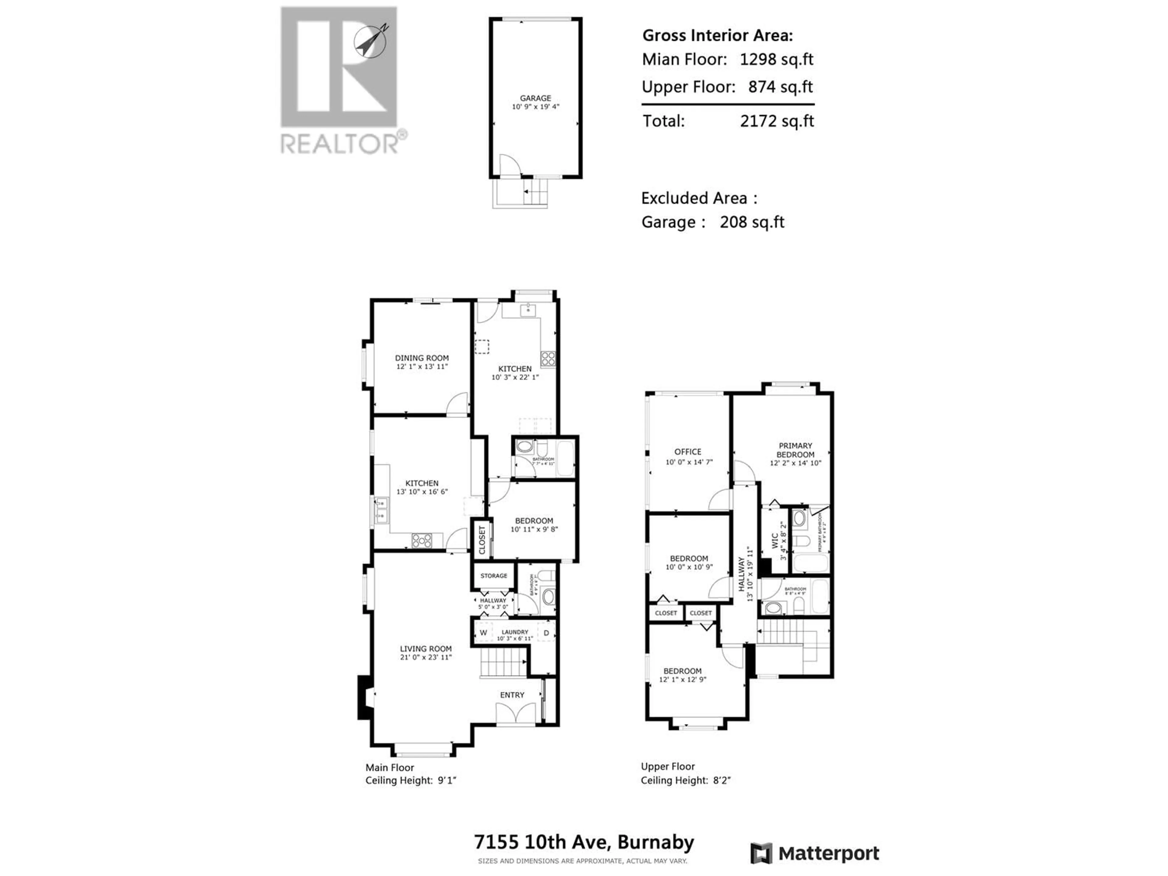 Floor plan for 7155 10TH AVENUE, Burnaby British Columbia V3N2R6