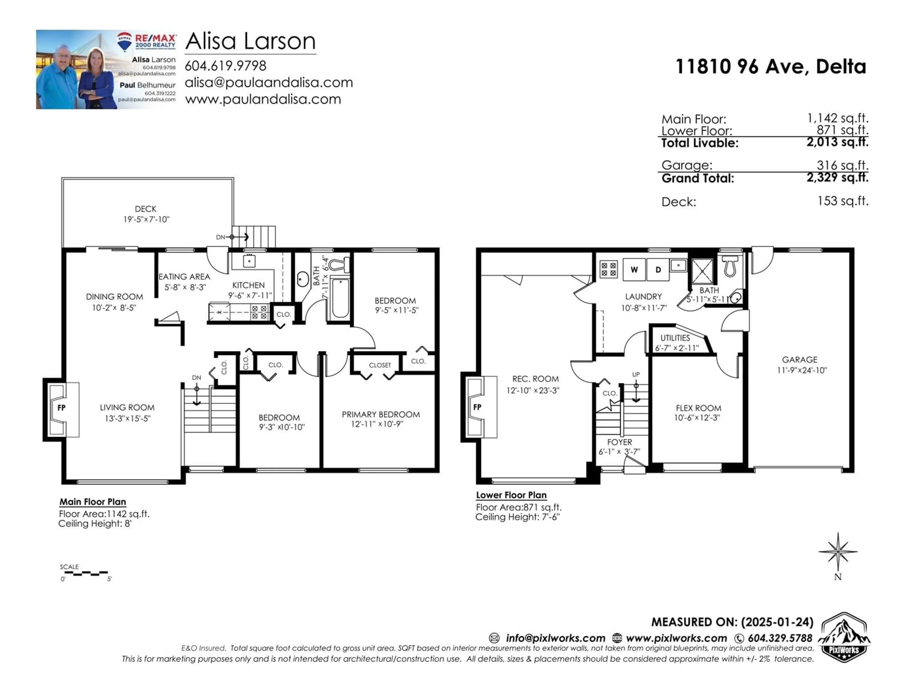 Floor plan for 11810 96 AVENUE, Delta British Columbia V4C3W5