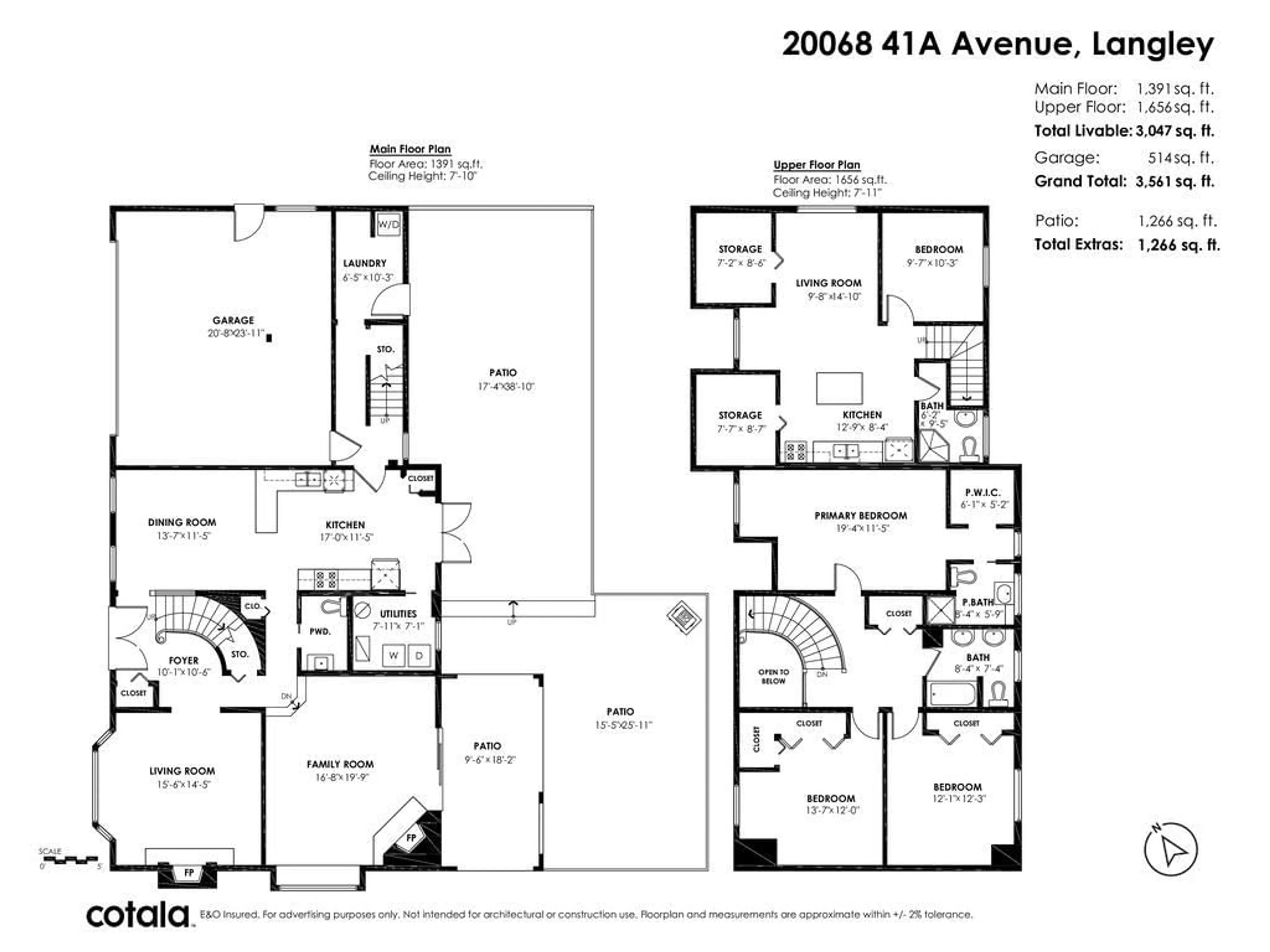 Floor plan for 20068 41A AVENUE, Langley British Columbia V3A6B1