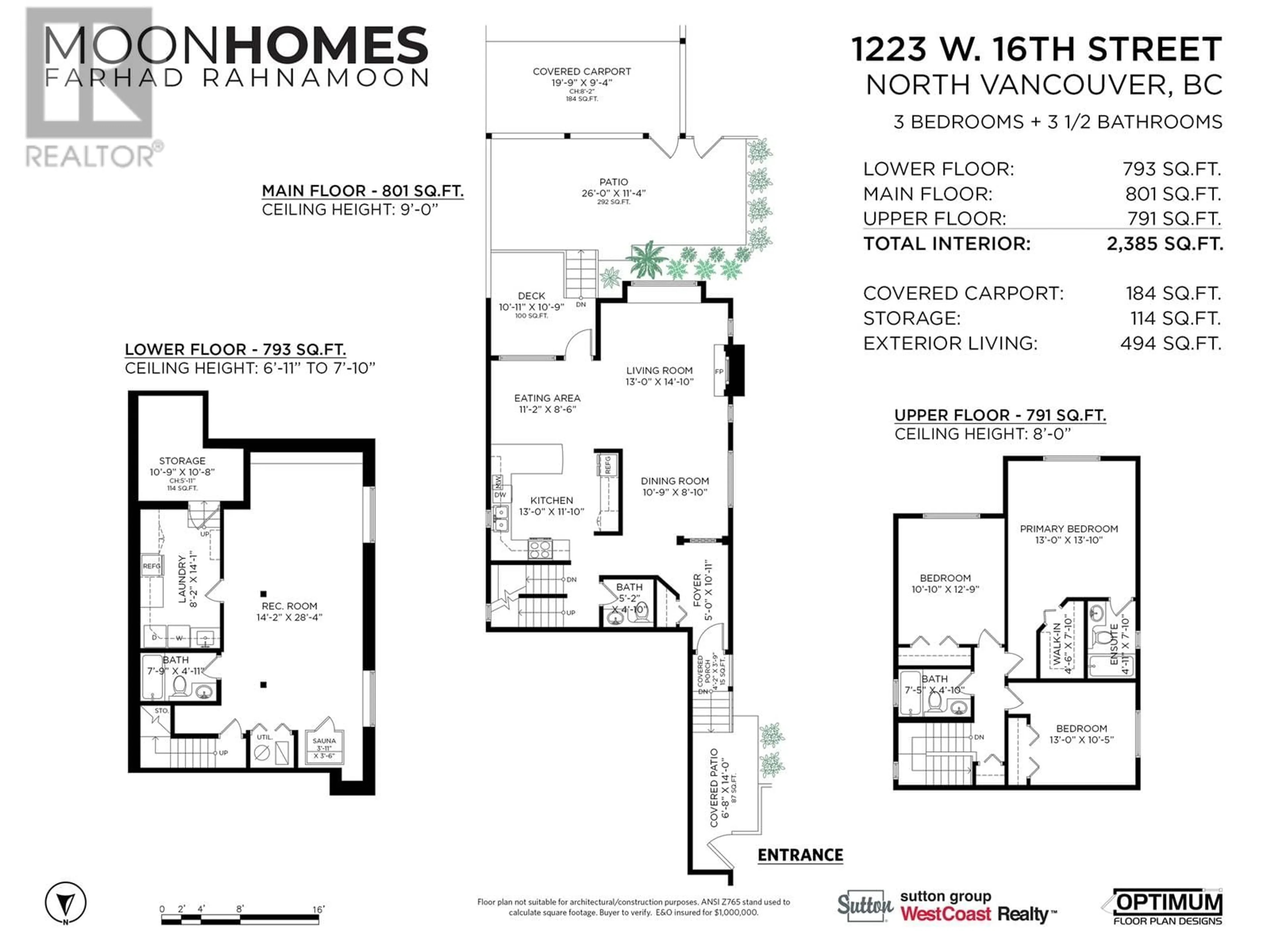 Floor plan for 1223 W 16TH STREET, North Vancouver British Columbia V7P1R5