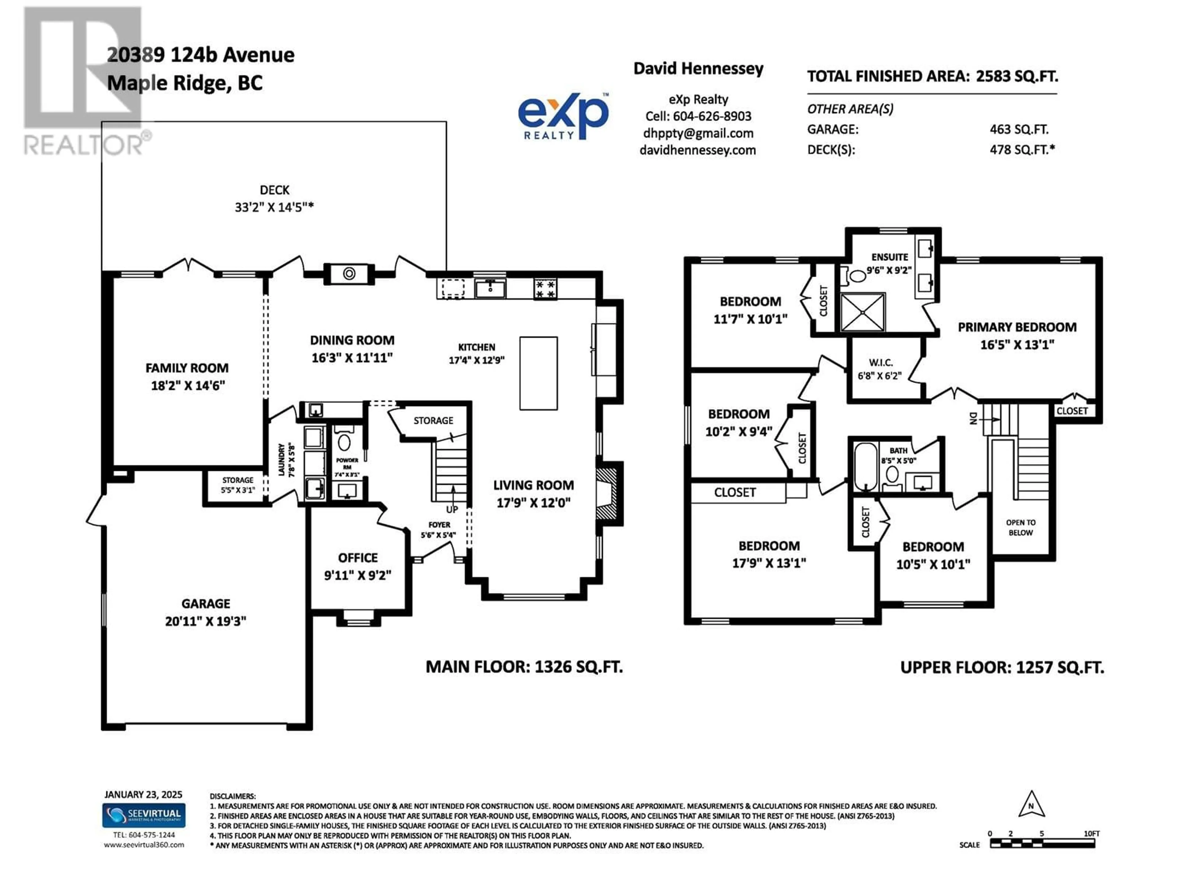 Floor plan for 20389 124B AVENUE, Maple Ridge British Columbia V2X9R9