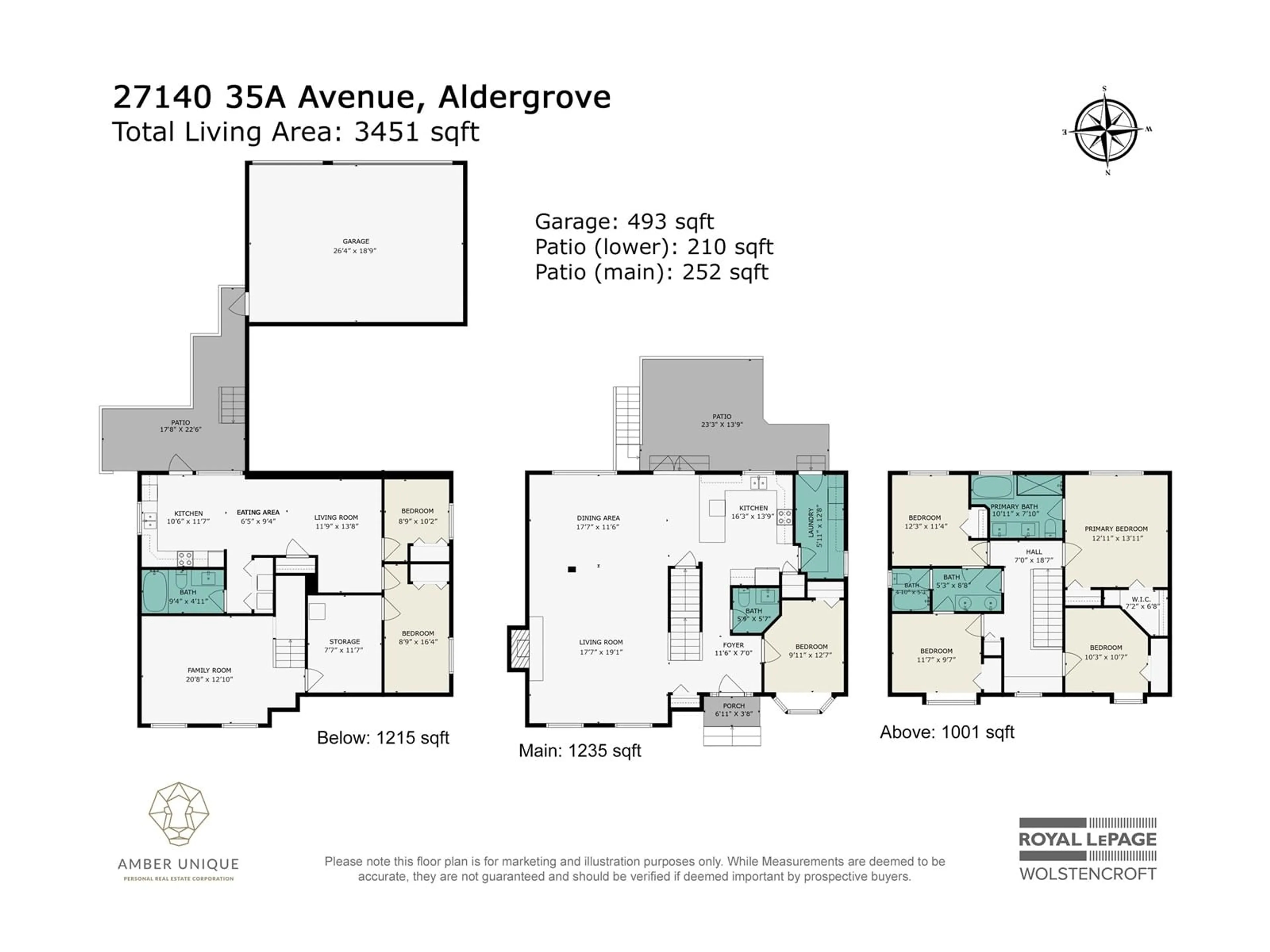 Floor plan for 27140 35A AVENUE, Langley British Columbia V4W0A1