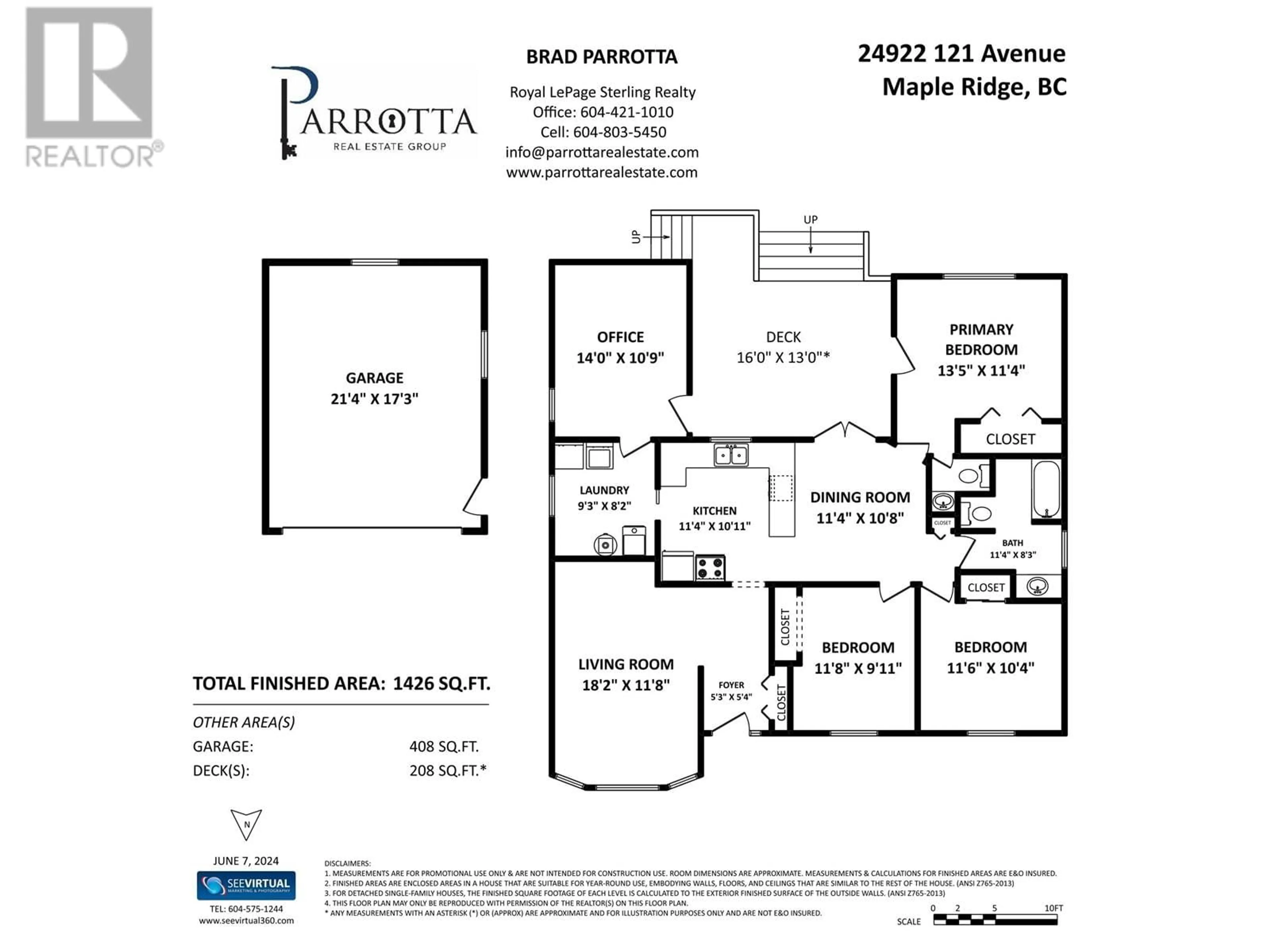 Floor plan for 24922 121 AVENUE, Maple Ridge British Columbia V4R2A5