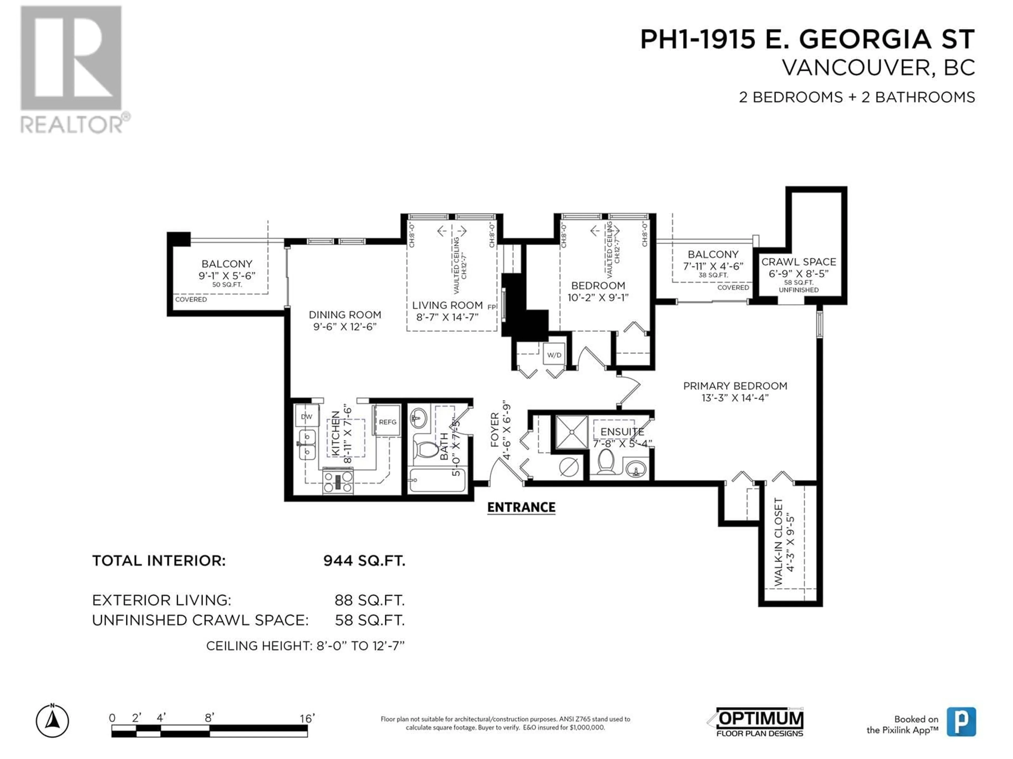 Floor plan for PH1 1915 E GEORGIA STREET, Vancouver British Columbia V5L2B7