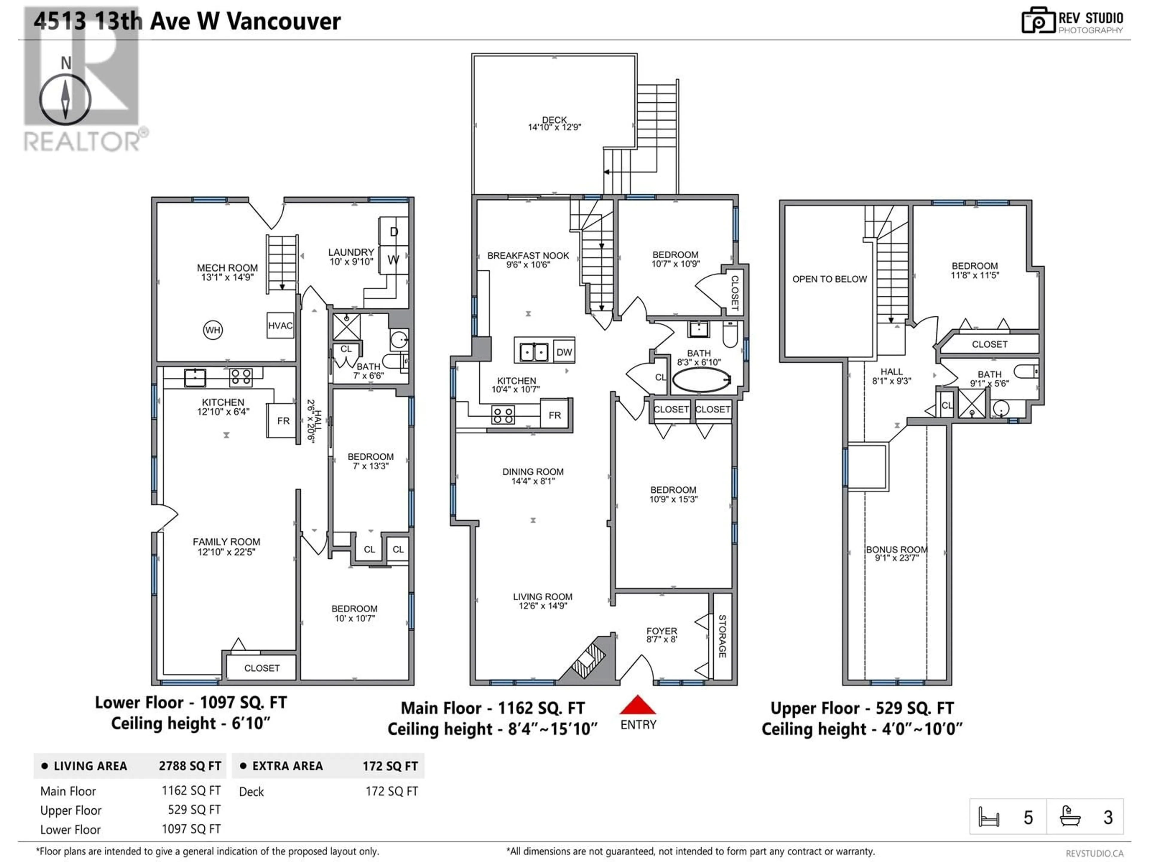 Floor plan for 4513 W 13TH AVENUE, Vancouver British Columbia V6R2V5