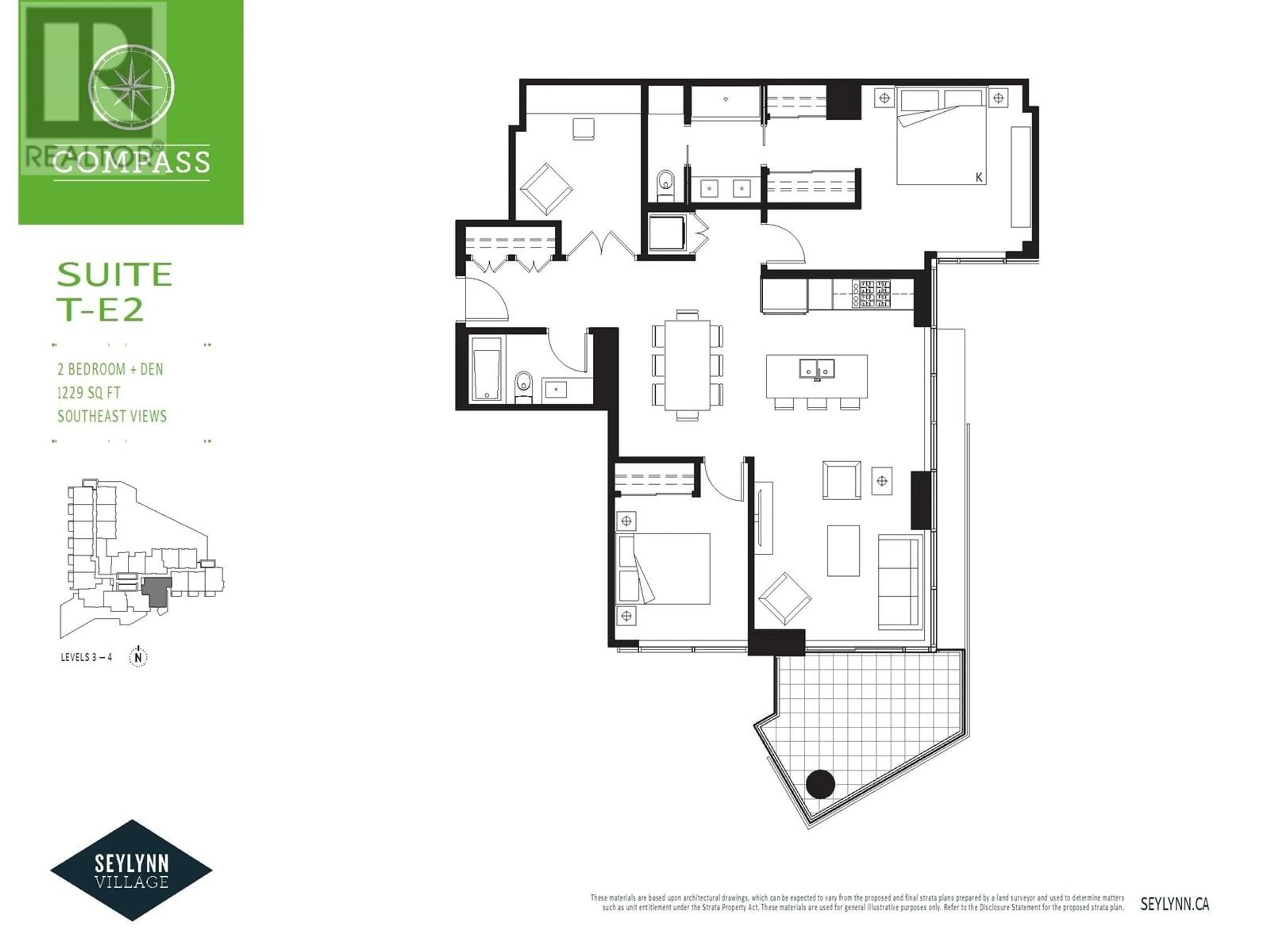 Floor plan for 308 680 SEYLYNN CRESCENT, North Vancouver British Columbia V7J0B5