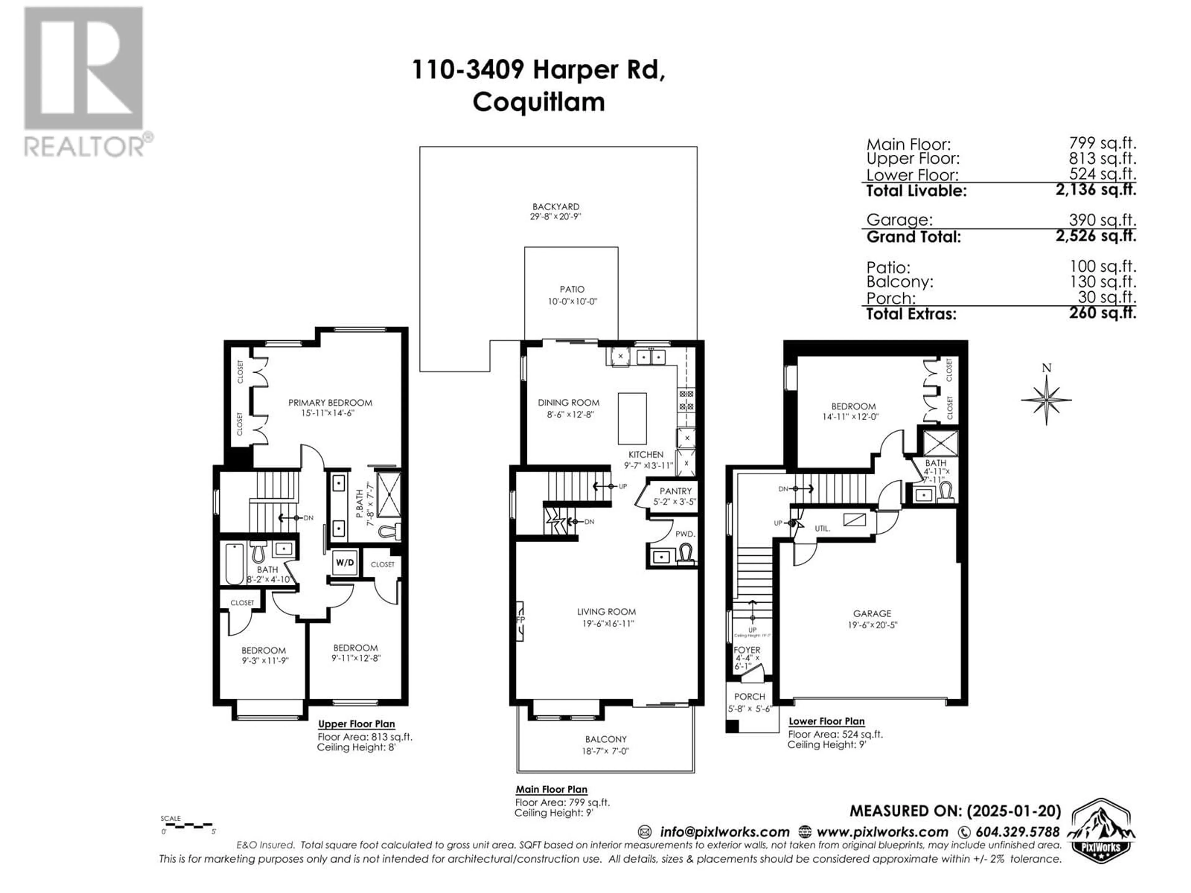 Floor plan for 110 3409 HARPER ROAD, Coquitlam British Columbia V3E3H1