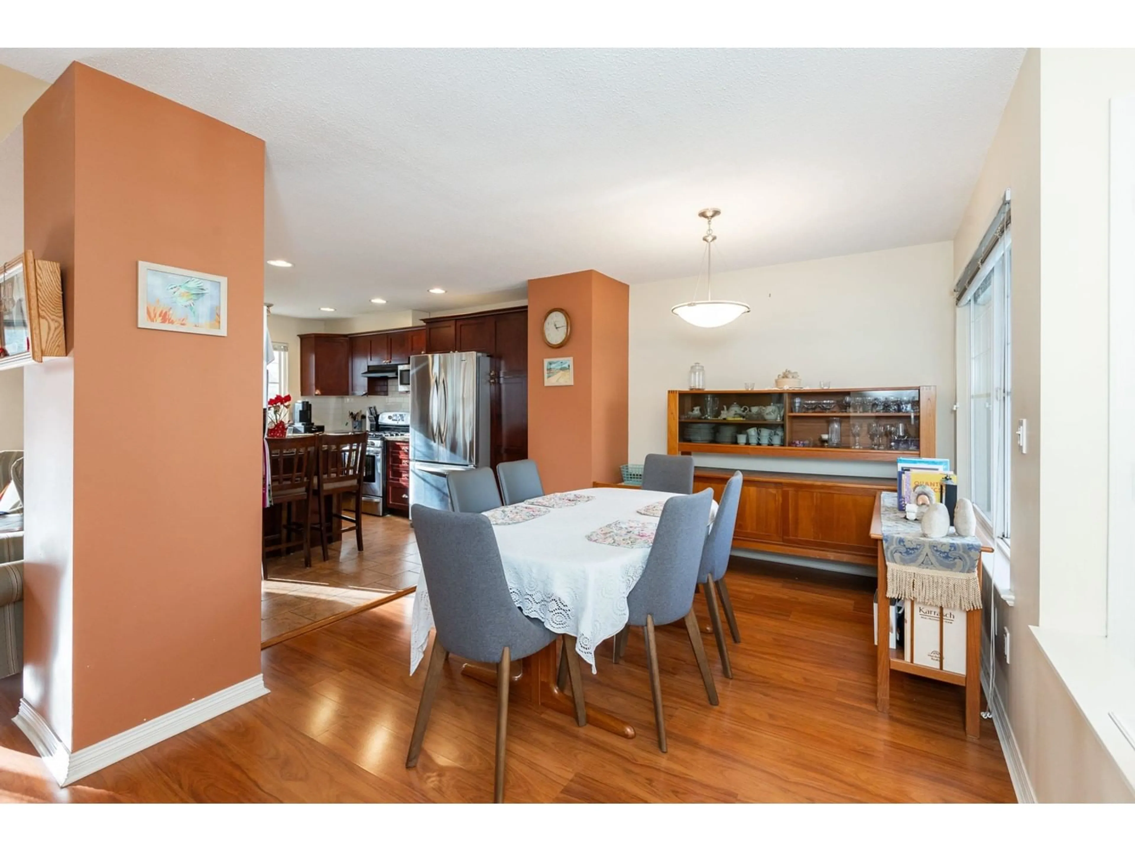 Dining room, wood/laminate floor for 61 17097 64 AVENUE, Surrey British Columbia V3S1Y5