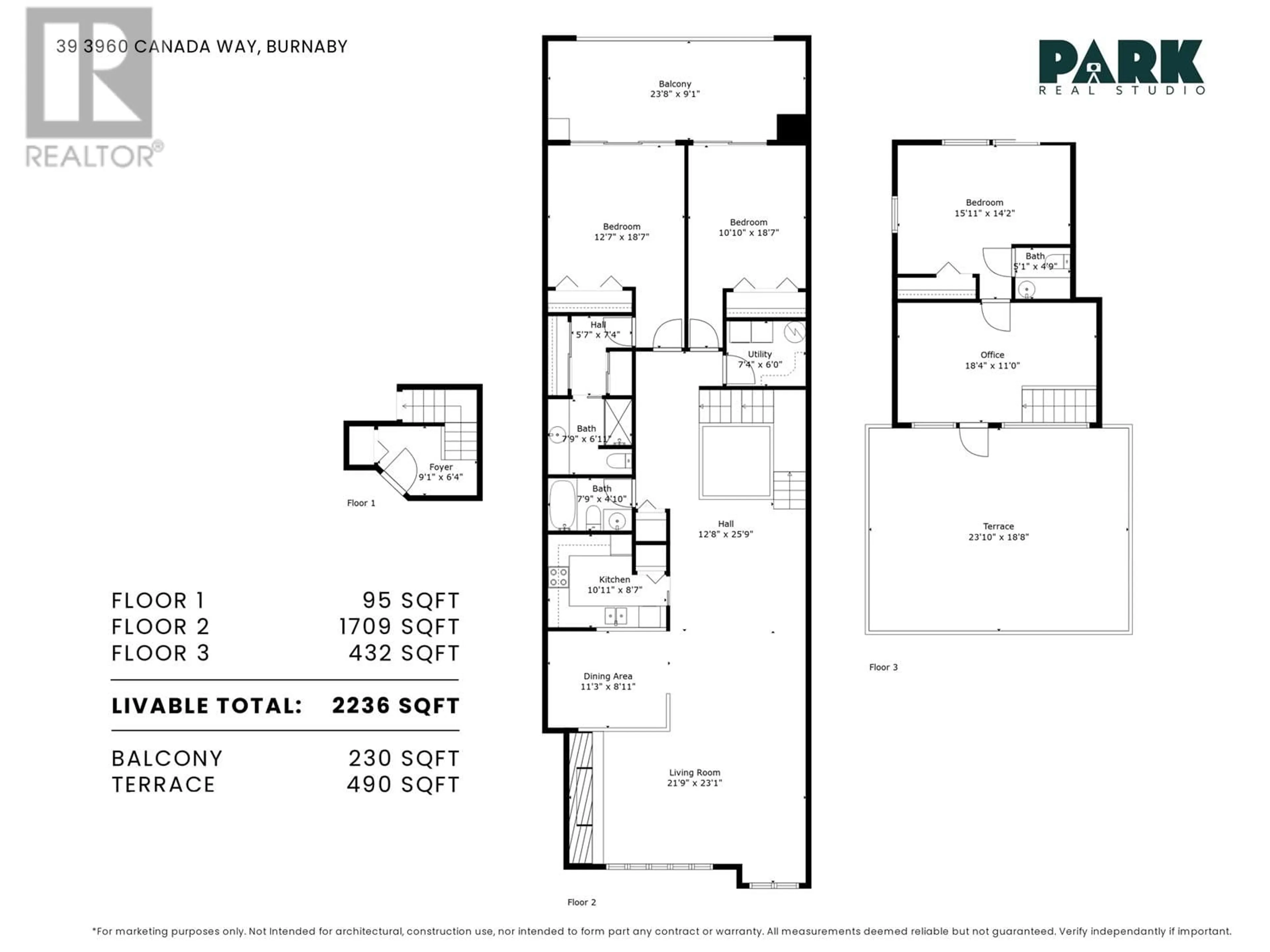 Floor plan for 39 3960 CANADA WAY, Burnaby British Columbia V5G1G7