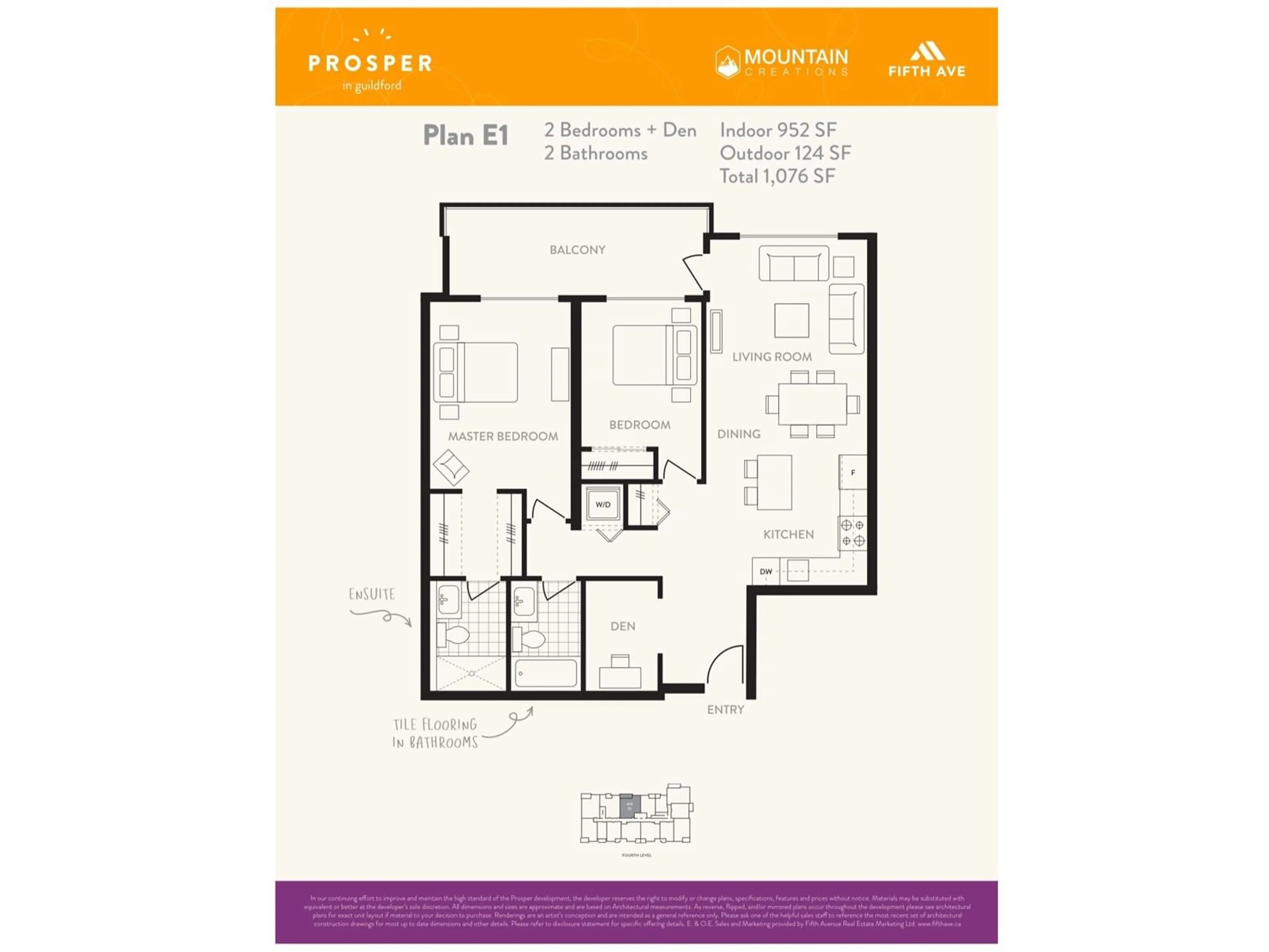 Floor plan for 414 14257 103A AVENUE, Surrey British Columbia V3T1T1