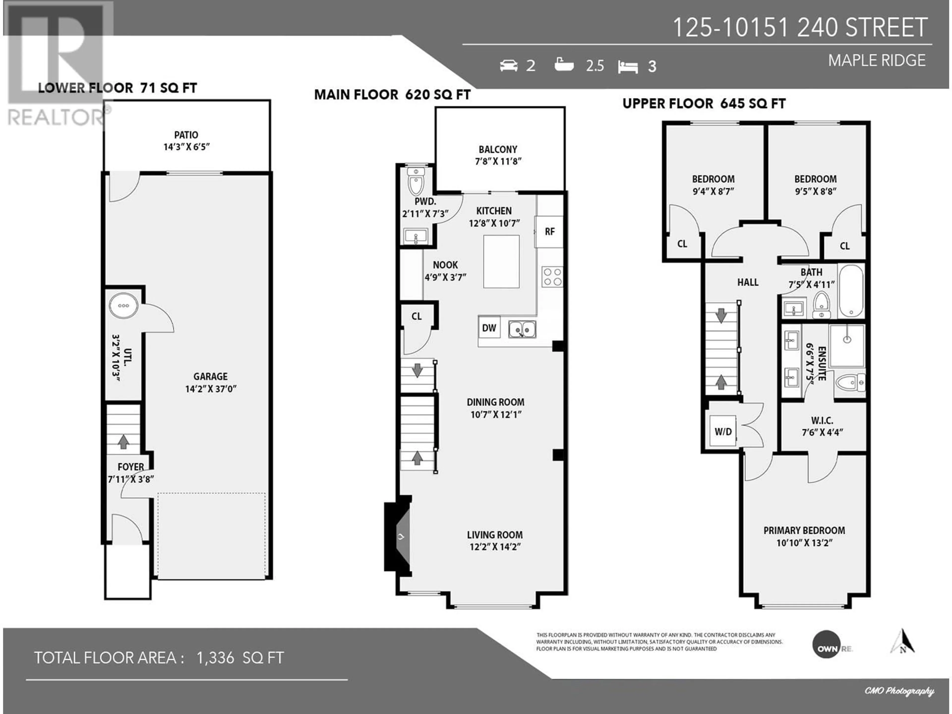 Floor plan for 125 10151 240 STREET, Maple Ridge British Columbia V2W0G9