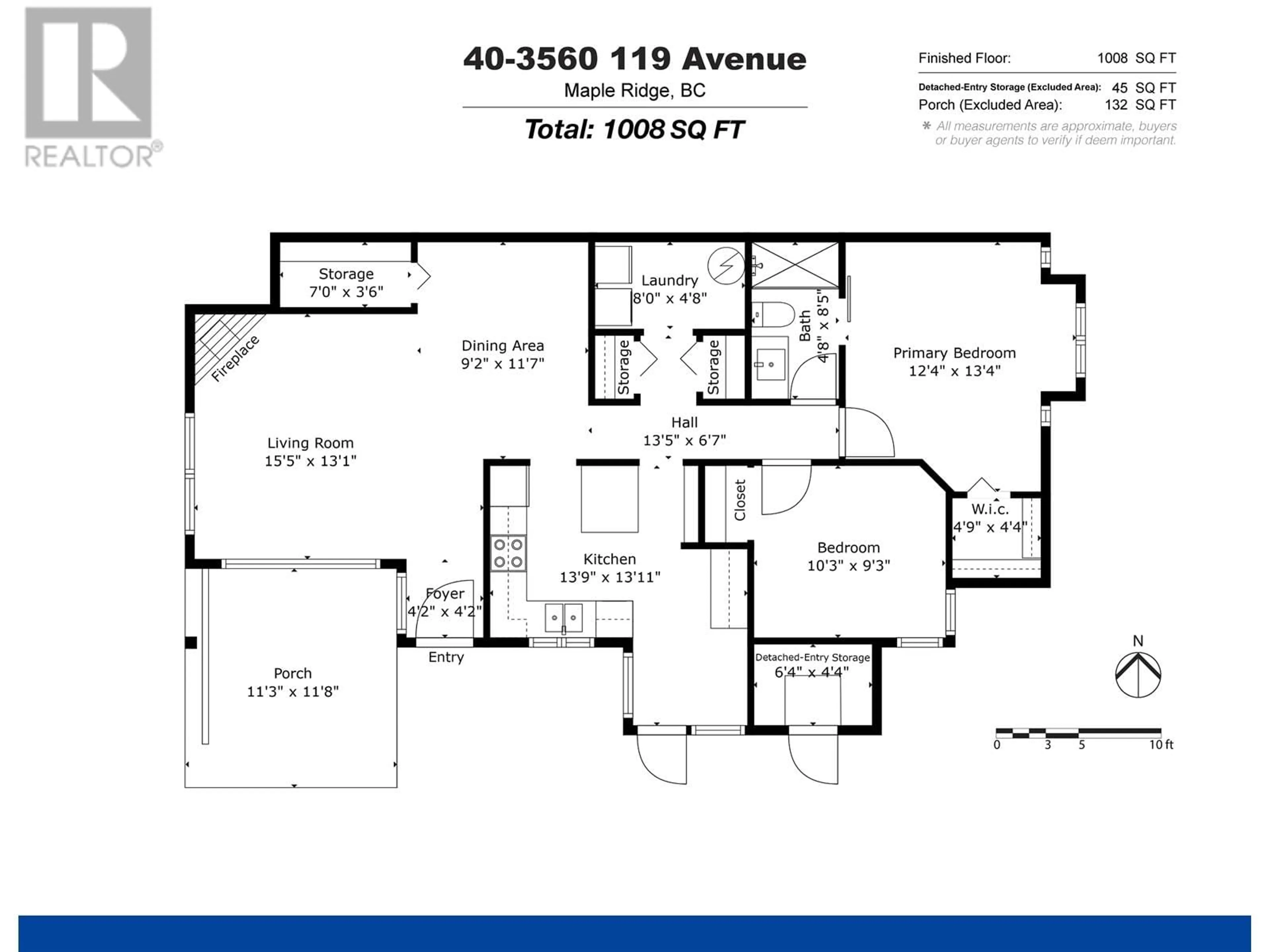 Floor plan for 40 23560 119 AVENUE, Maple Ridge British Columbia V4R2P5