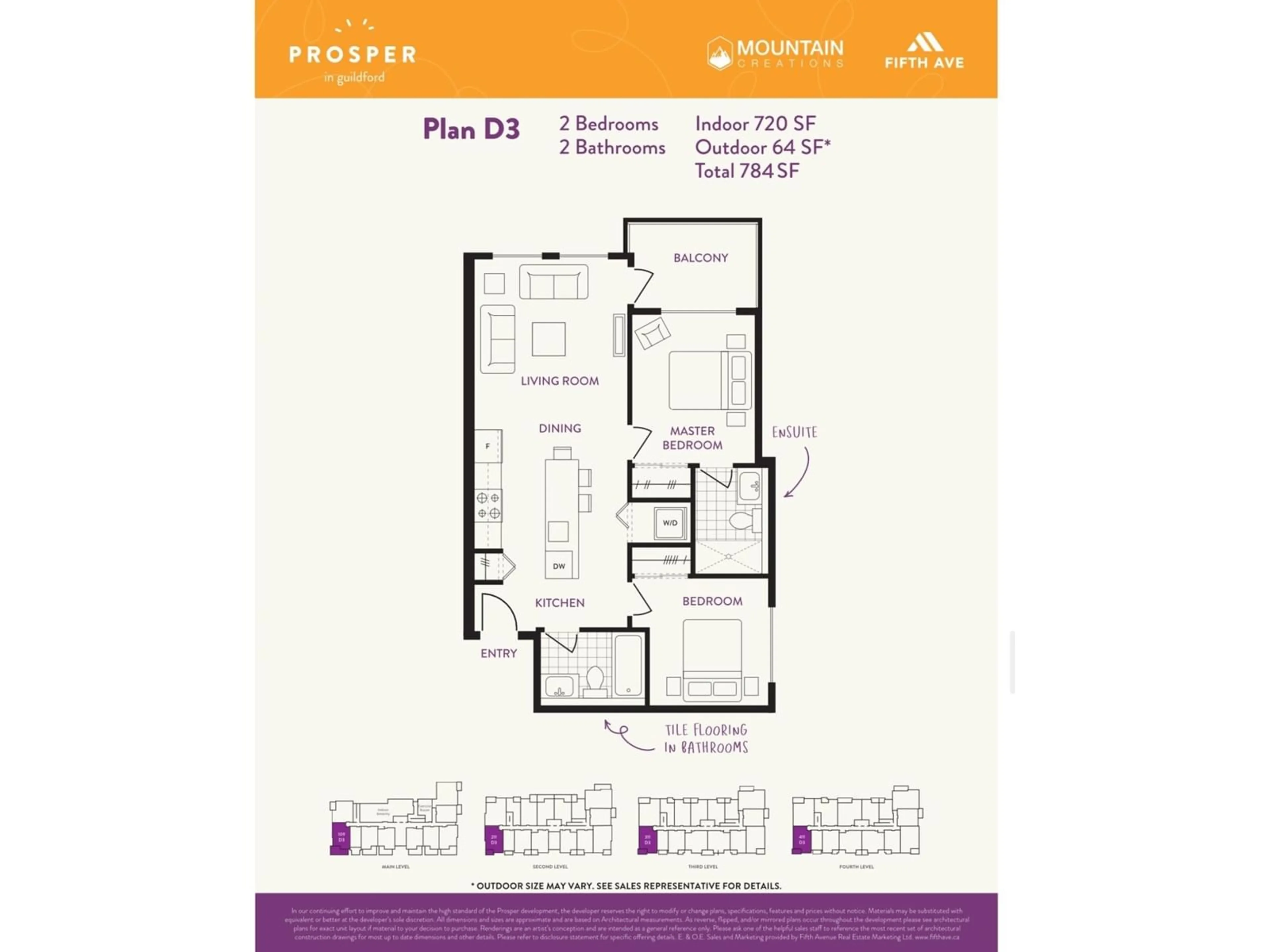 Floor plan for 109 14257 103A AVENUE, Surrey British Columbia V3T1T1